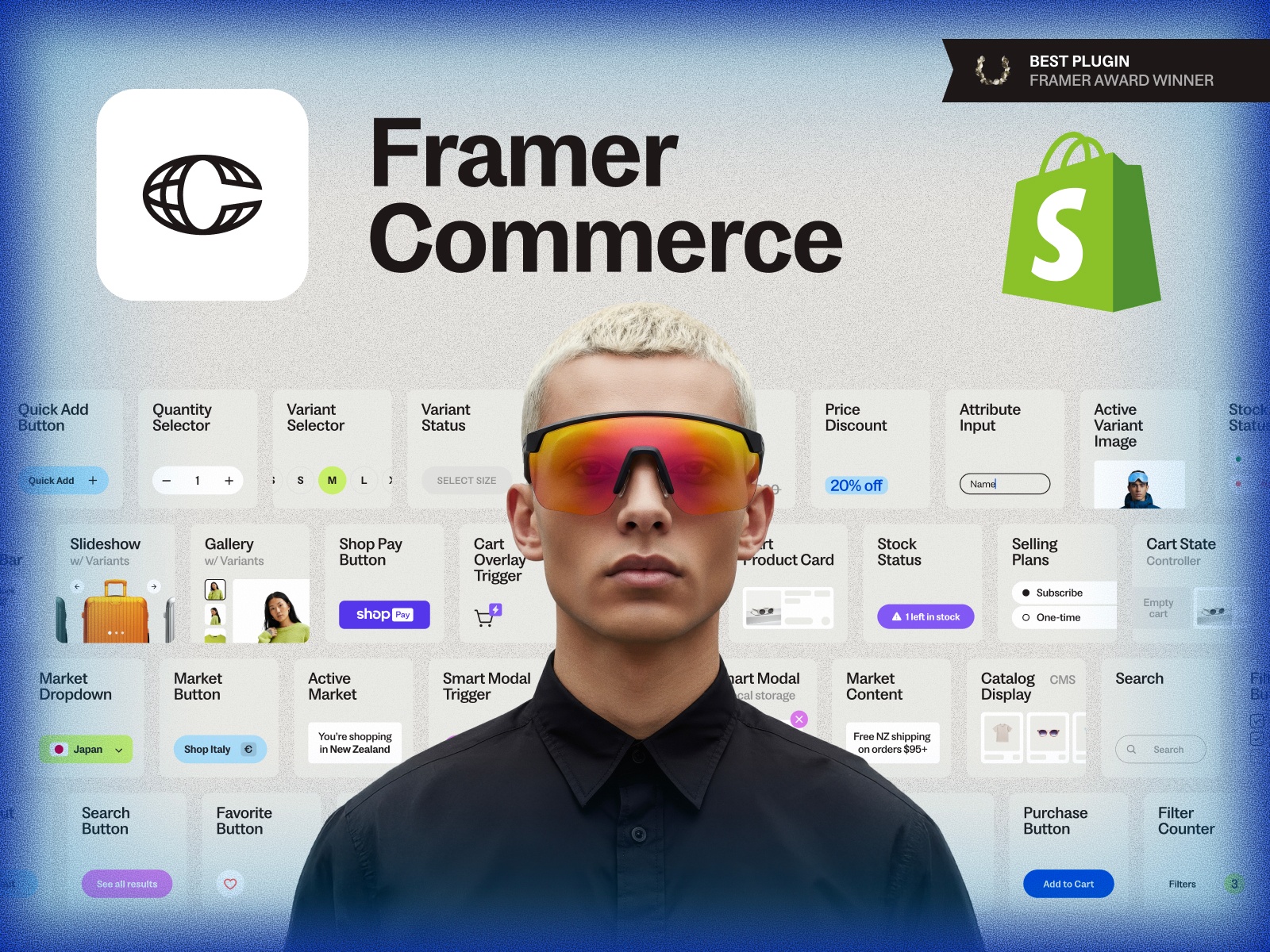 Thumbnail 1 for Framer Commerce, a Framer Marketplace template by Framer Commerce.
