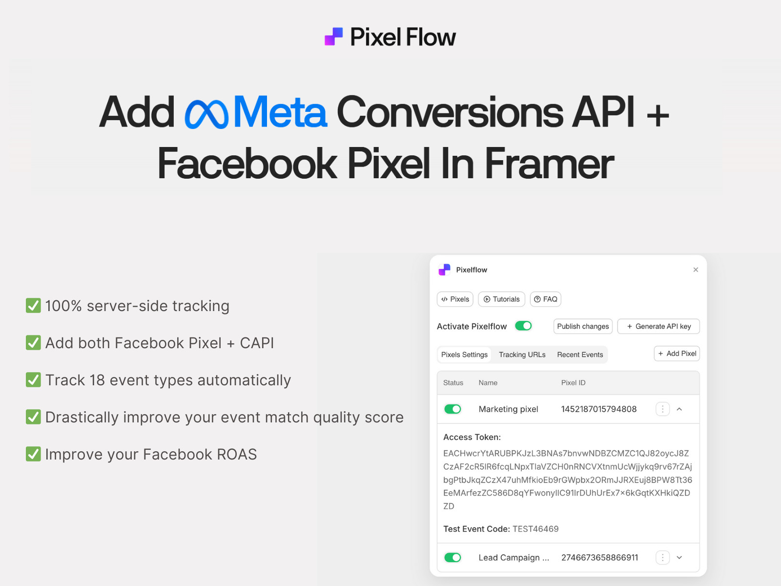 Thumbnail 1 for Pixelflow, a Framer Marketplace template by PixelFlow.