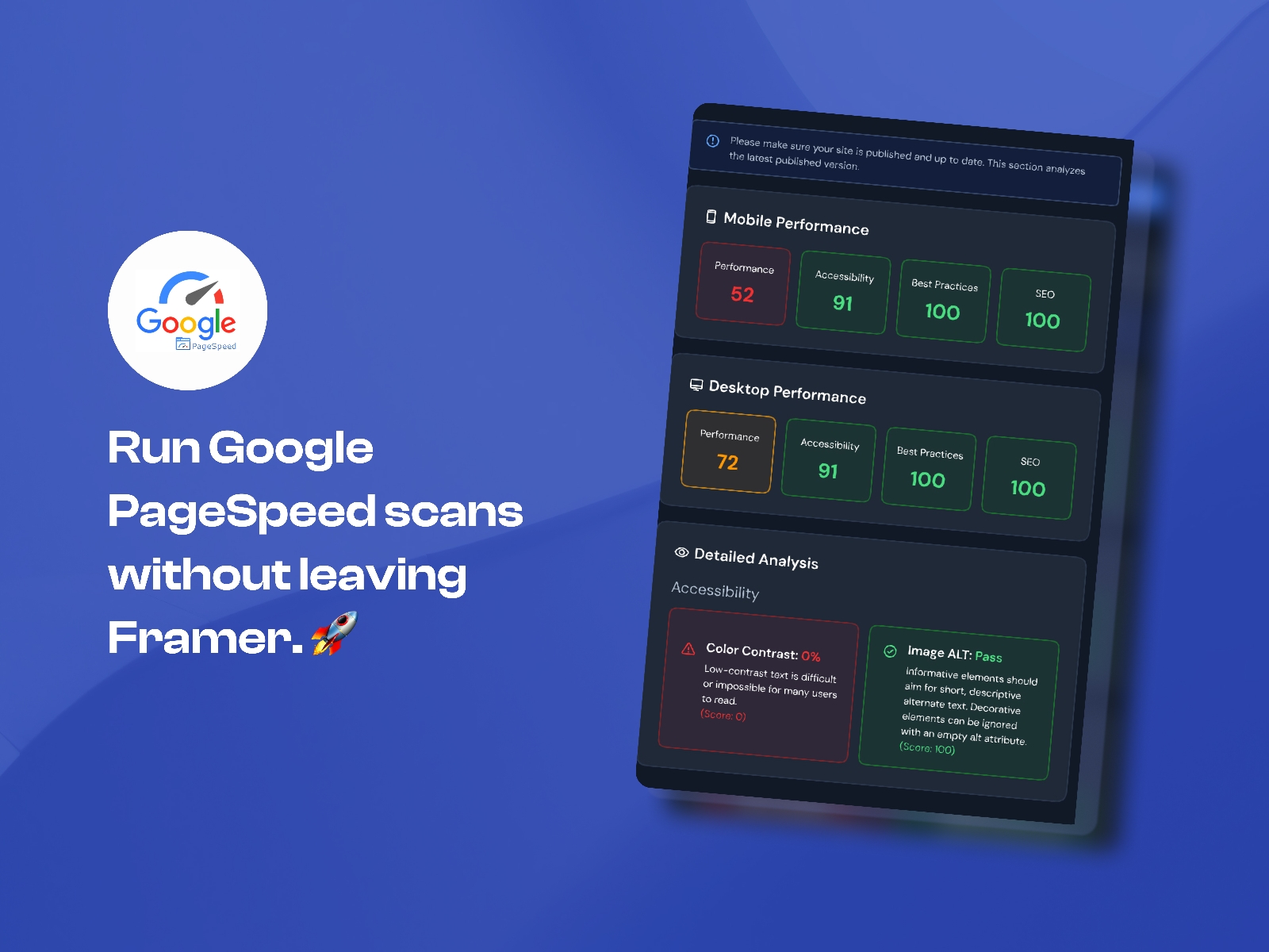 Thumbnail 2 for Frame Audit, a Framer Marketplace template by Framerify.