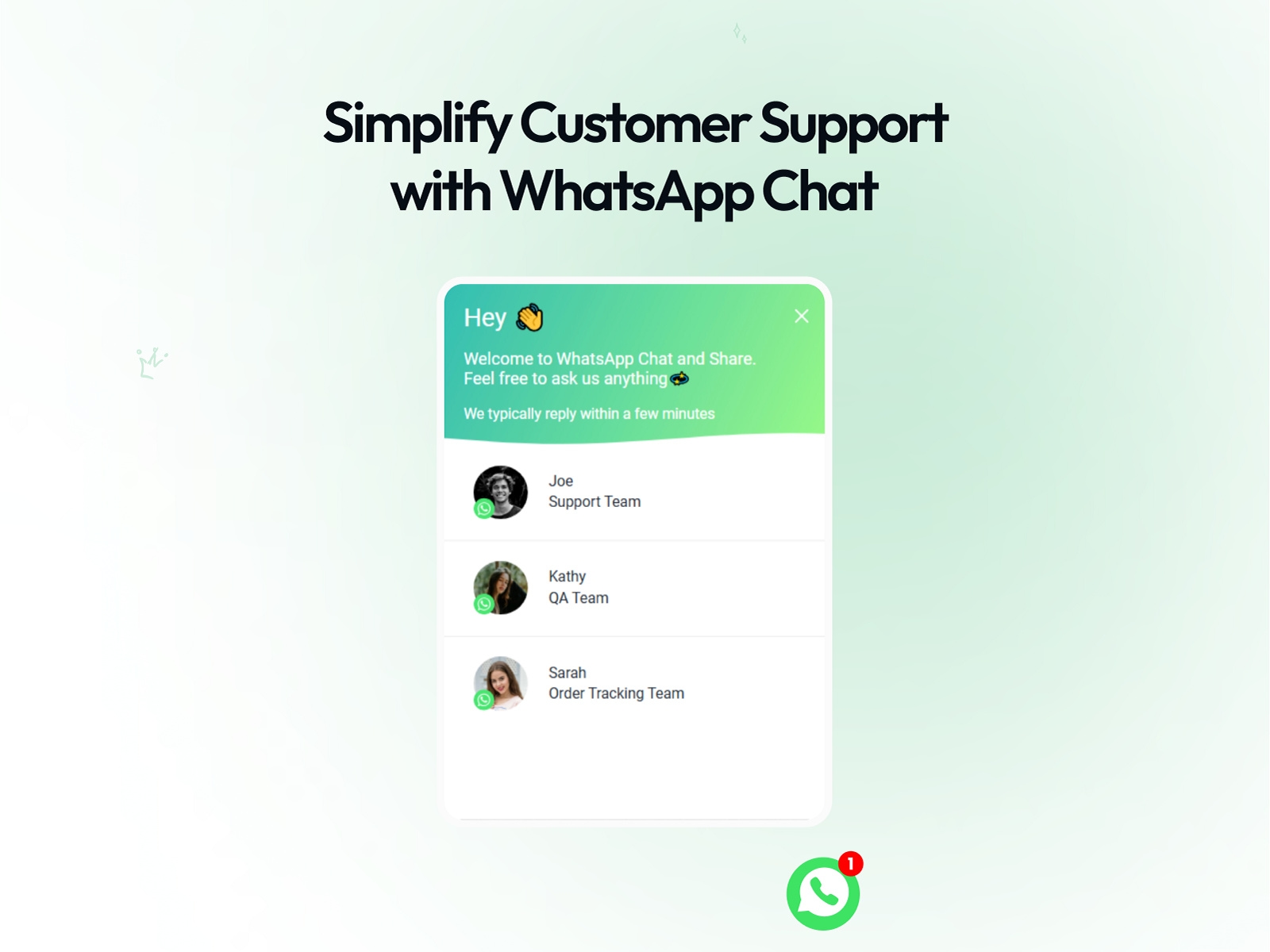 Thumbnail 1 for PlumSpace: WhatsApp Chat, a Framer Marketplace template by PlumSpace.