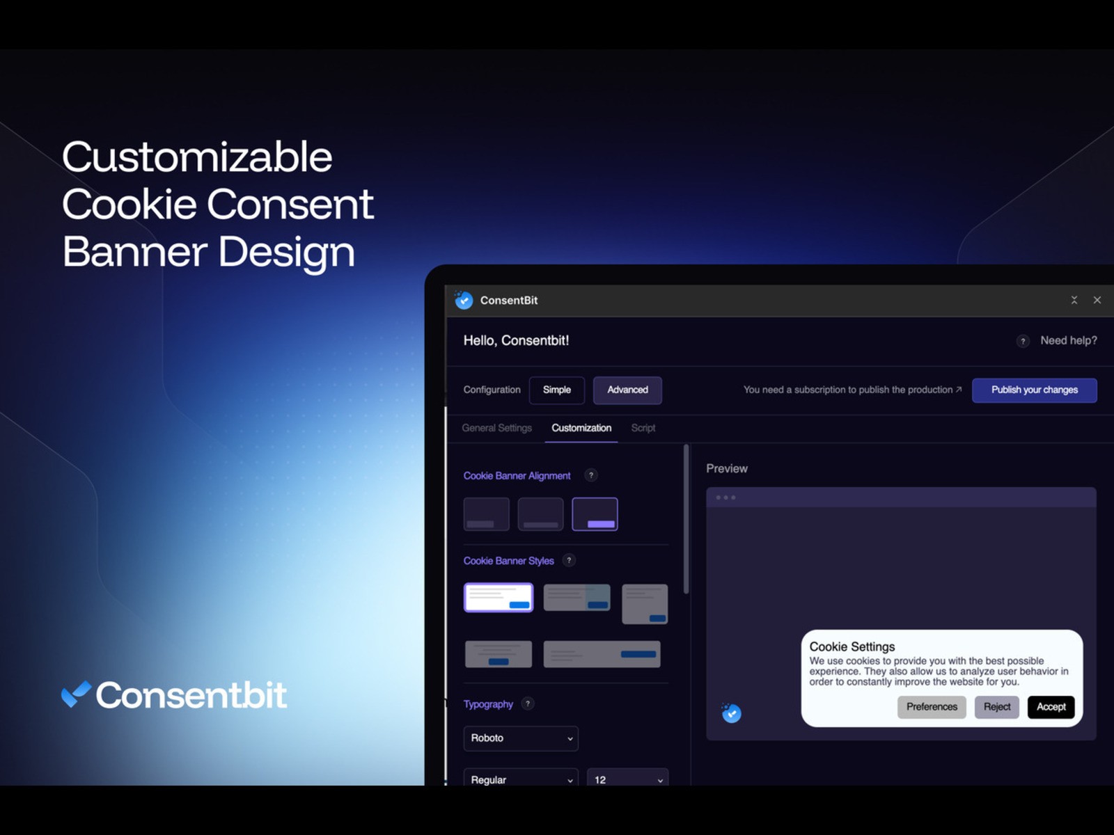 Thumbnail 1 for ConsentBit, a Framer Marketplace template by SNM Dev.