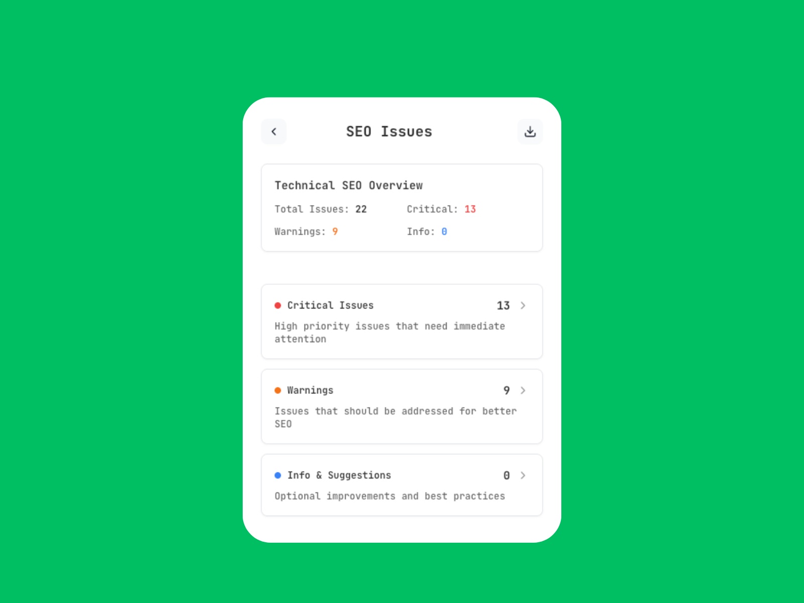 Screenshot 3 for NoCodeAEO, a Framer Marketplace plugin by Giki Tech.