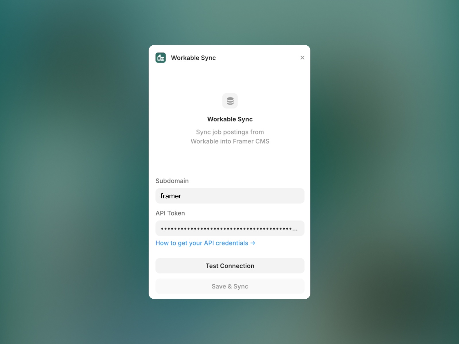 Thumbnail 1 for Workable Sync, a Framer Marketplace template by Trueform.