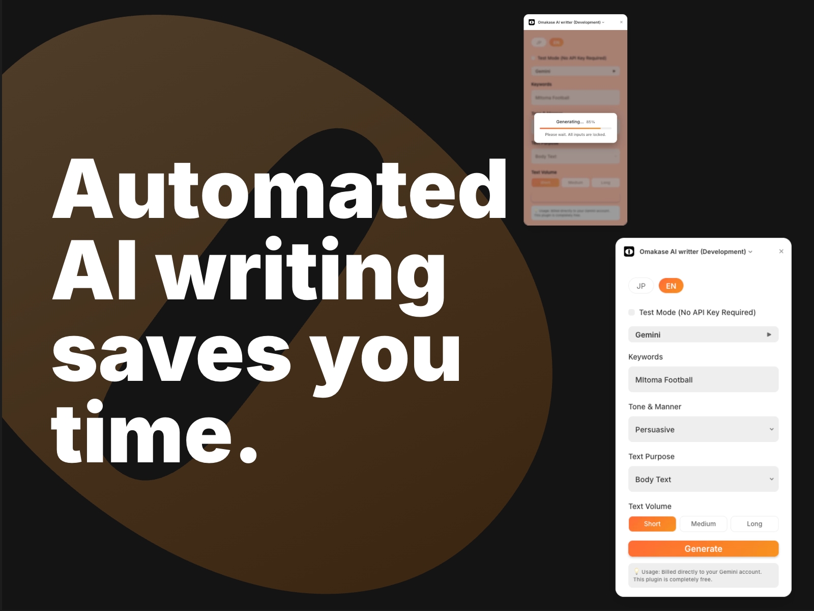 Thumbnail 2 for Omakase AI Writter, a Framer Marketplace template by Fra+sh.