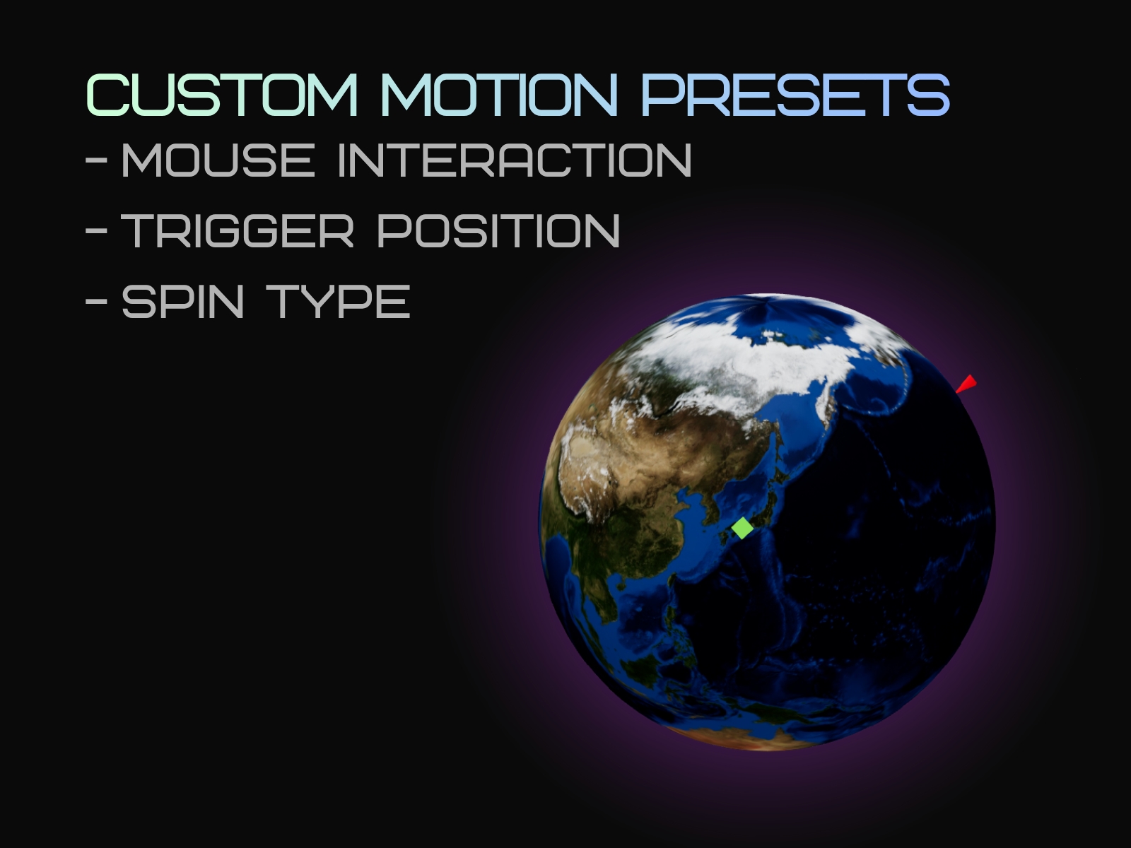 Screenshot 4 for Mojave Globe, a Framer Marketplace plugin by Jesse Garcia.
