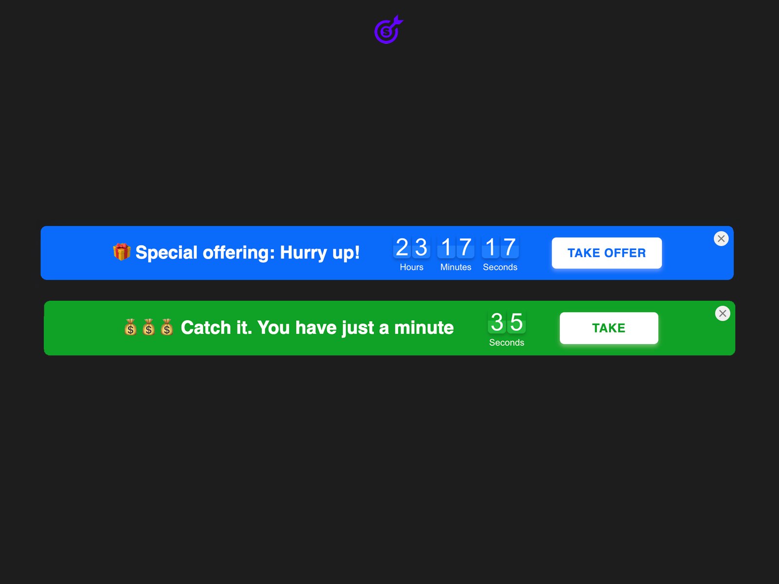 Thumbnail 1 for Countdown Bar, a Framer Marketplace template by Smartarget.