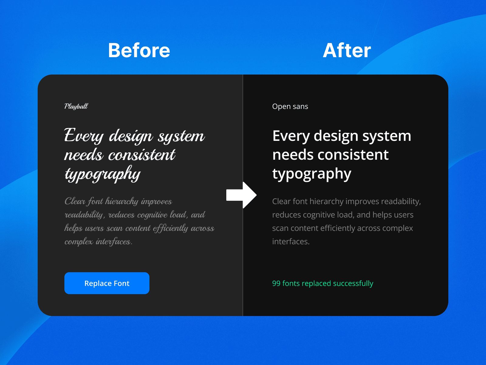 Thumbnail 2 for Fontwise: Quick Font Replacer & Pairing, a Framer Marketplace plugin by Framer Spark.