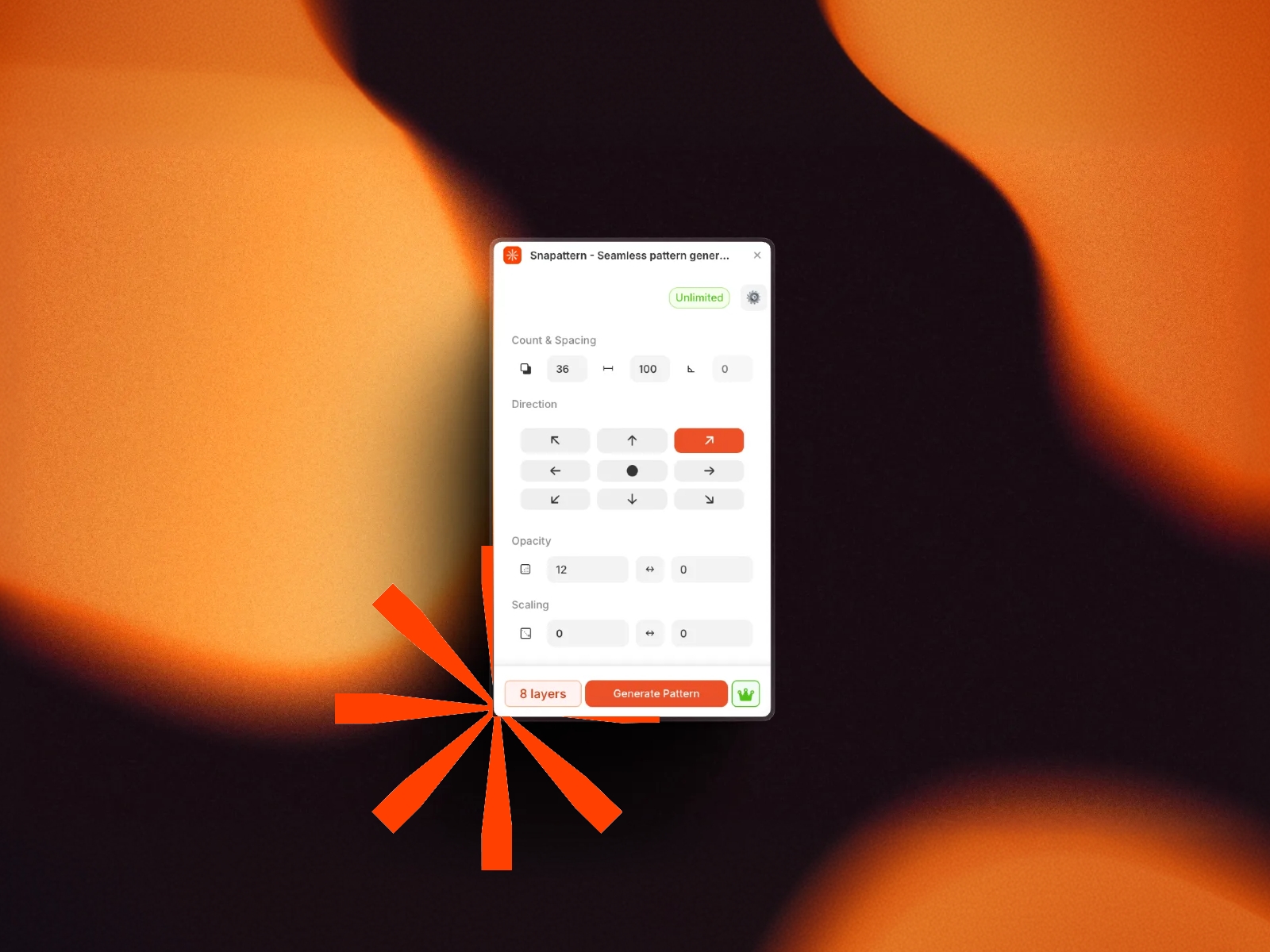Thumbnail 2 for Snapattern - Seamless pattern generator, a Framer Marketplace plugin by Manivannan Meenakshi Sundaram.