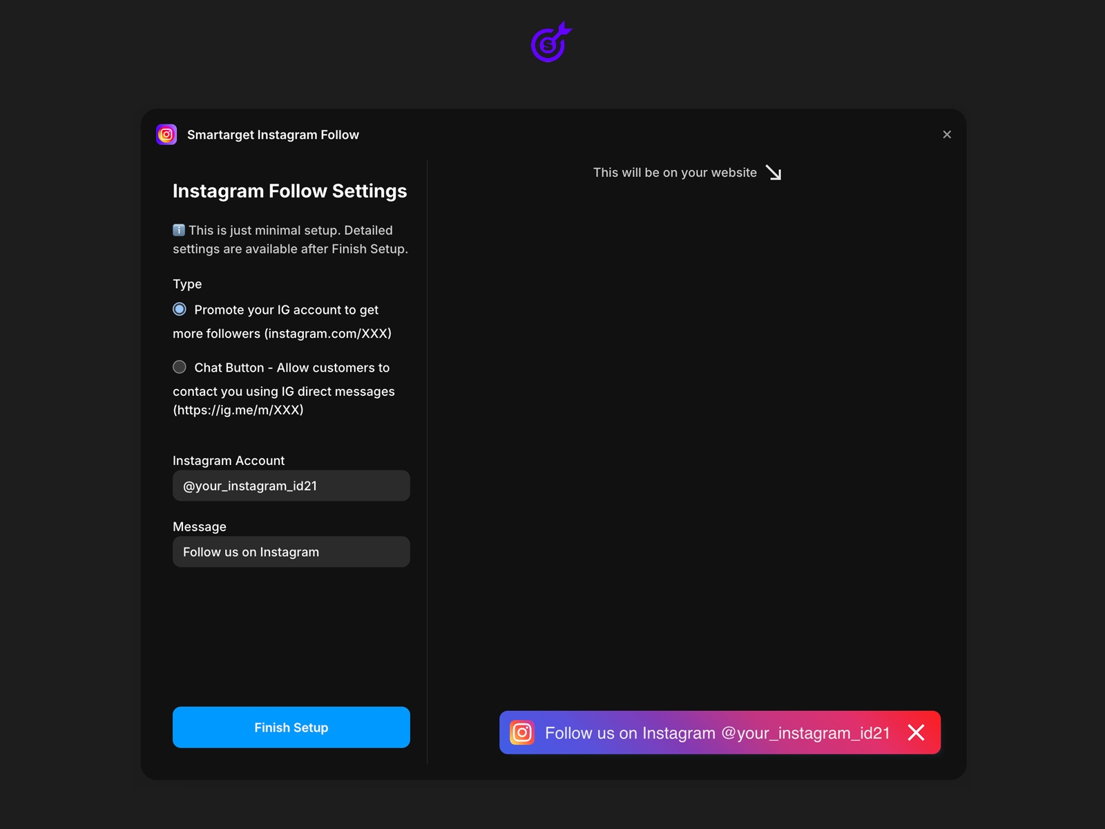 Thumbnail 2 for Instagram Follow Us, a Framer Marketplace template by Smartarget.