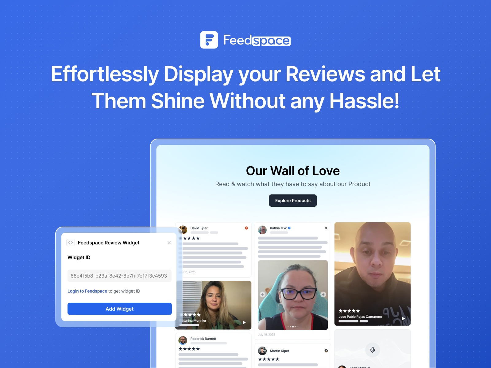Screenshot 3 for Feedspace Review Widgets, a Framer Marketplace plugin by Feedspace Dev.