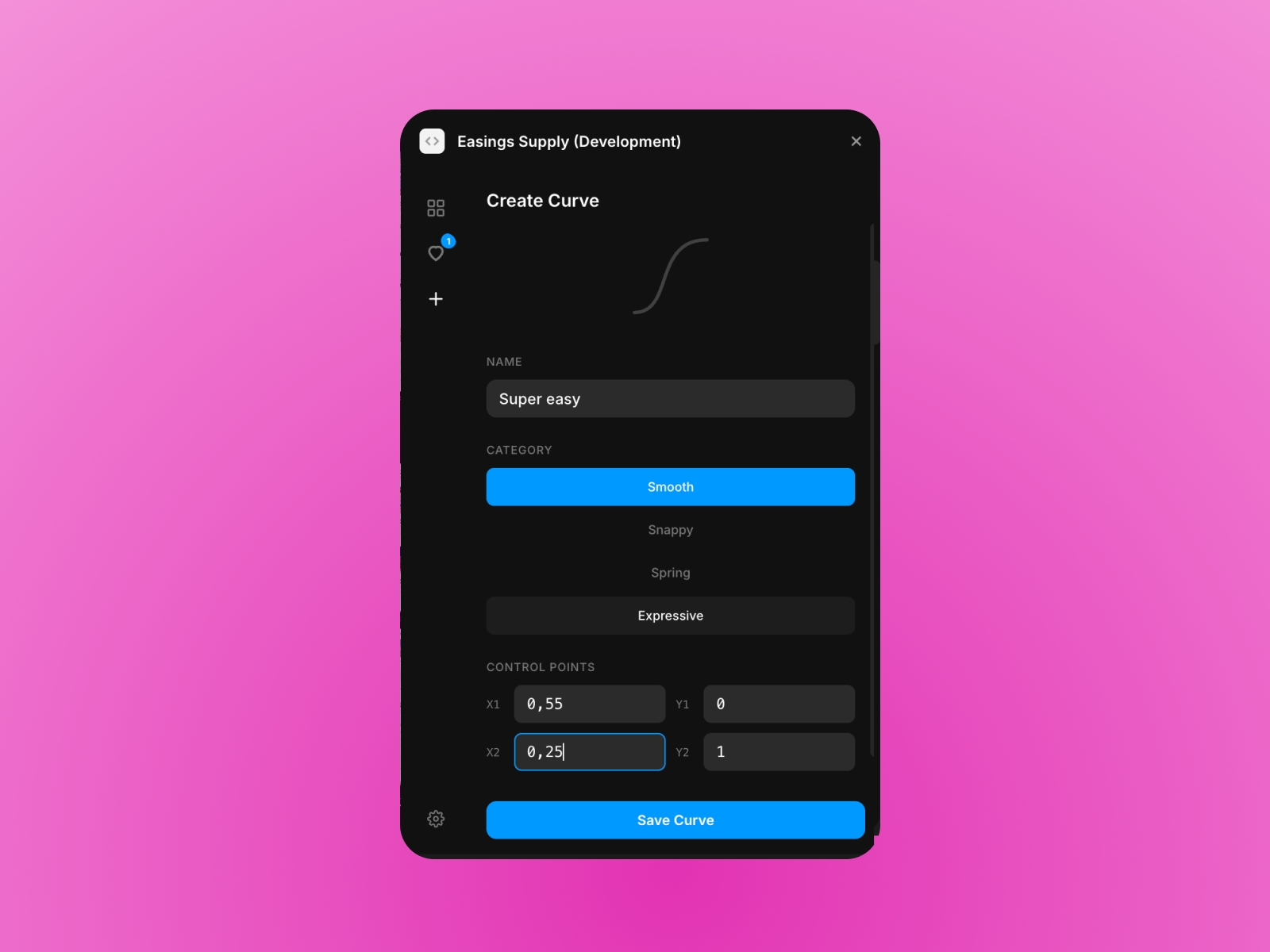 Thumbnail 2 for Easings Supply, a Framer Marketplace plugin by Sanna Granqvist.