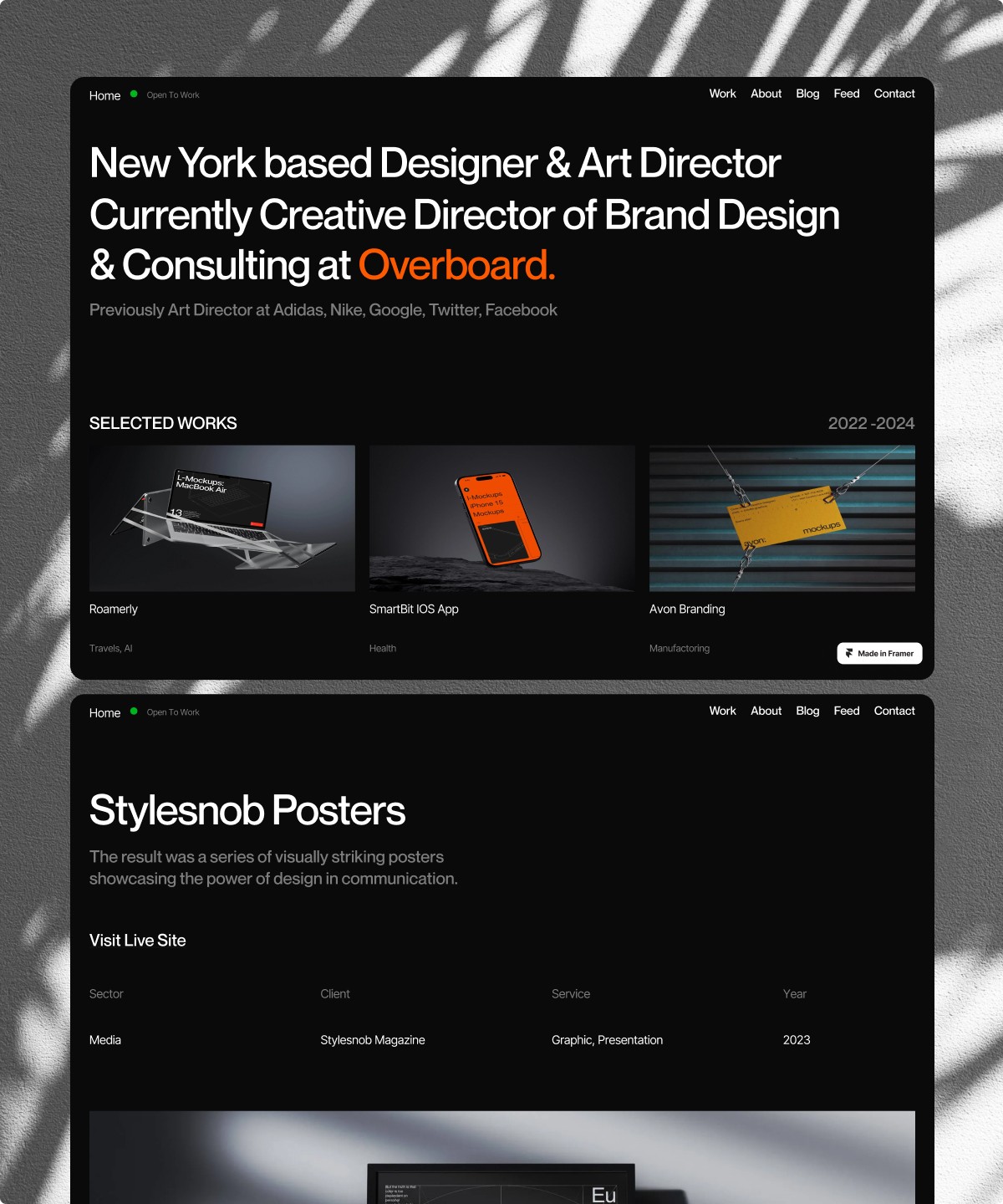 Screenshot 1 for Kenjoo, a Framer Marketplace template by Flowbyherox.