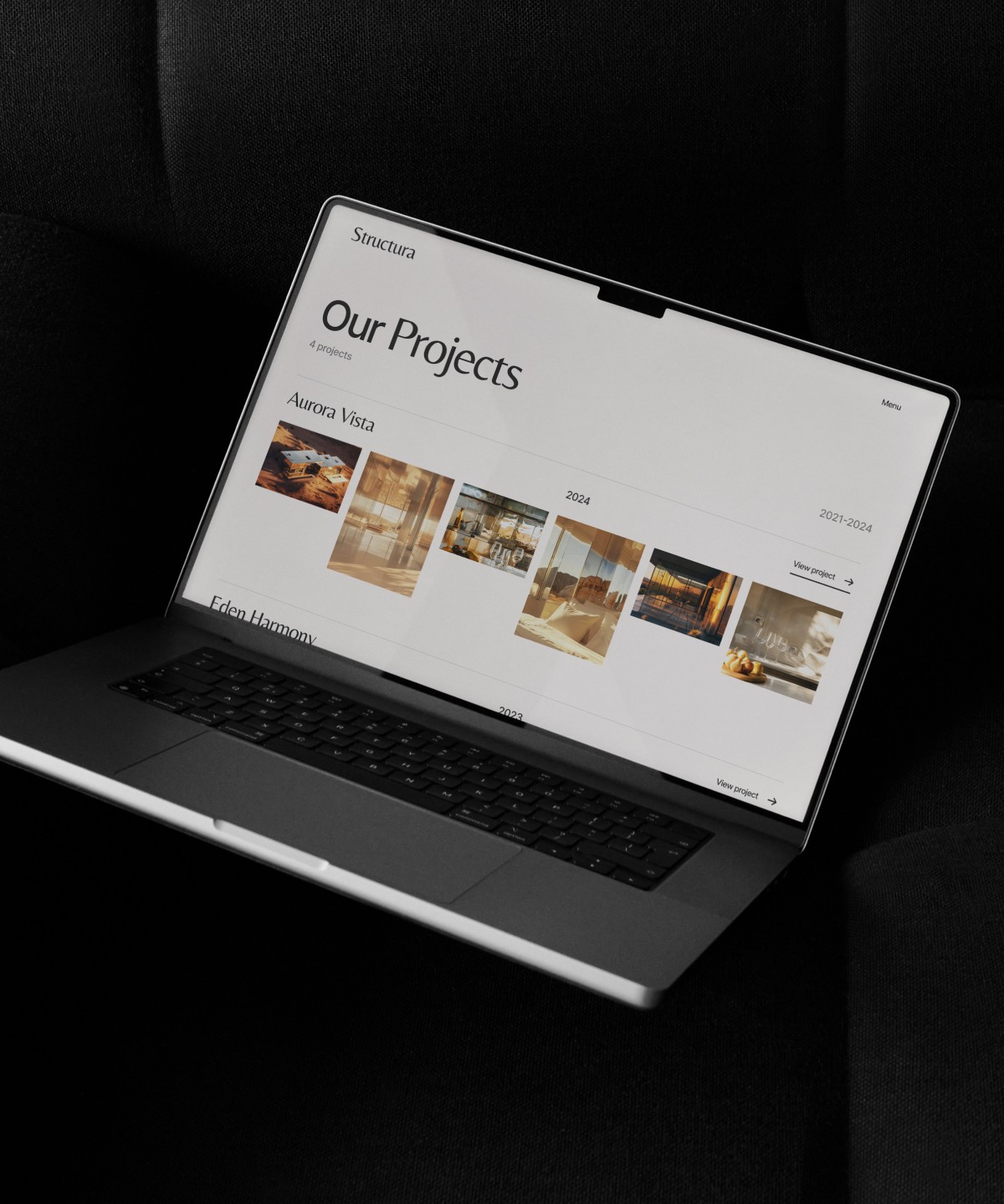 Screenshot 1 for Structura, a Framer Marketplace template by Lavi Design Studio.