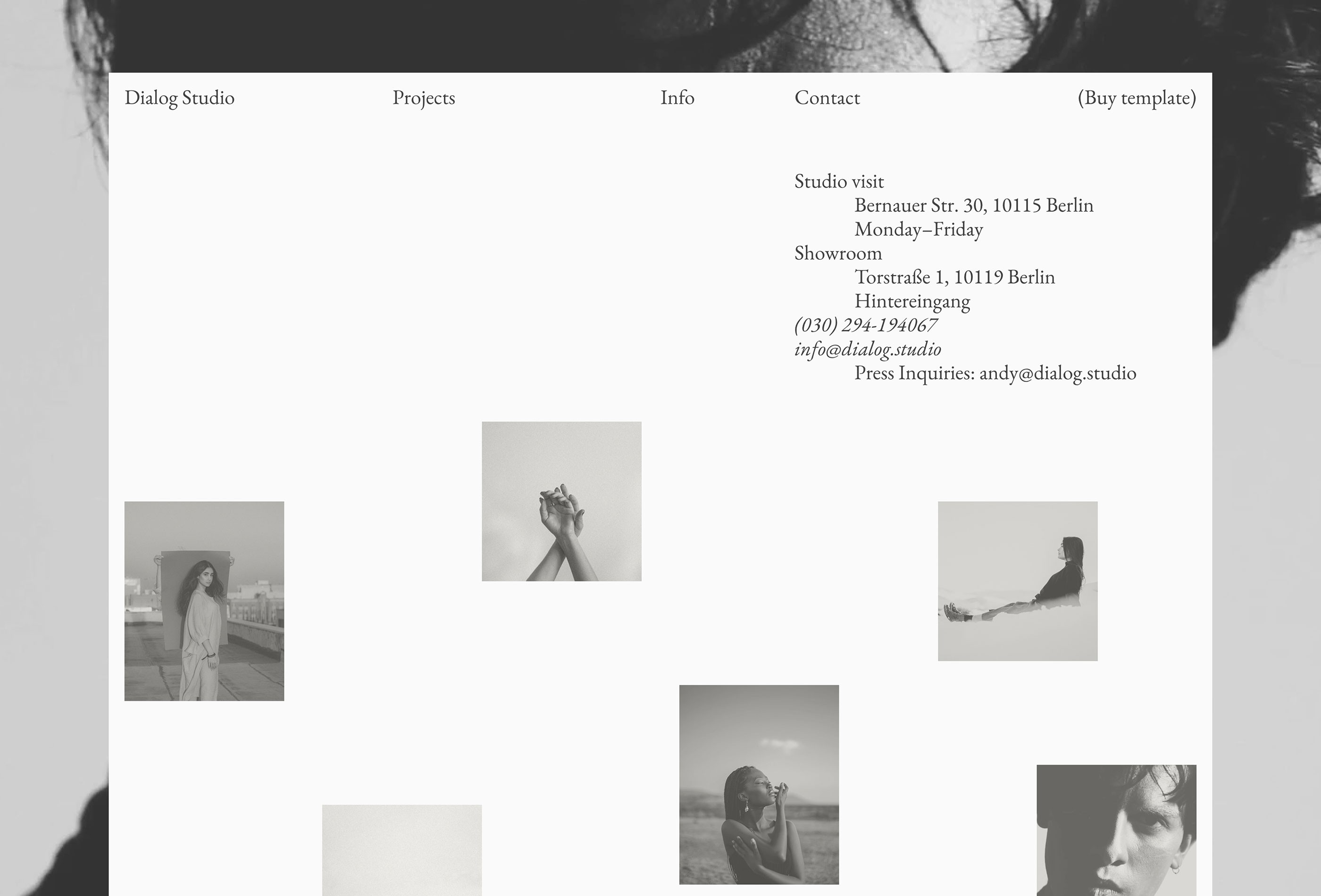 Screenshot 2 for Dialog, a Framer Marketplace template by Fouroom.