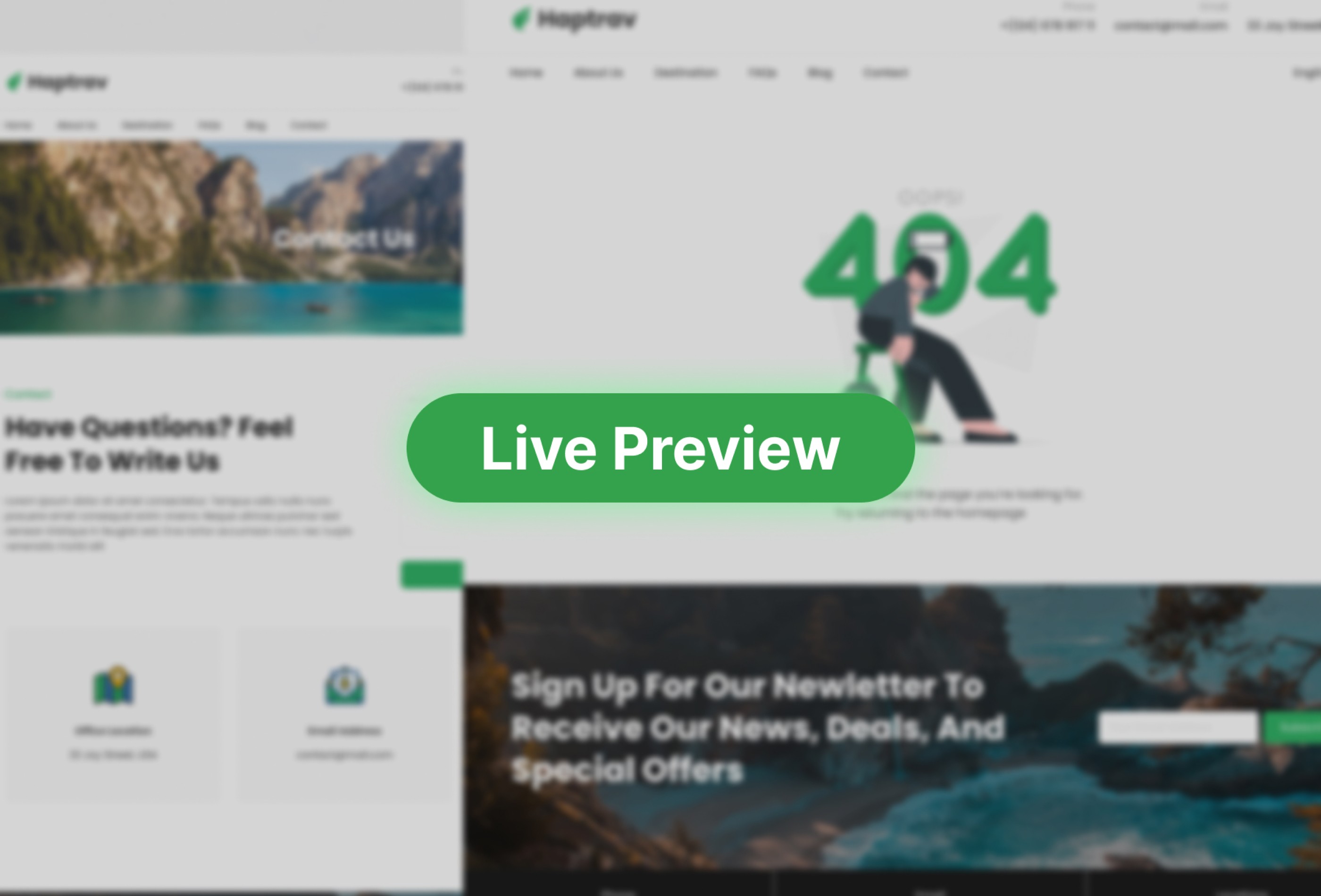 Screenshot 3 for Haptrav, a Framer Marketplace template by Saiful.
