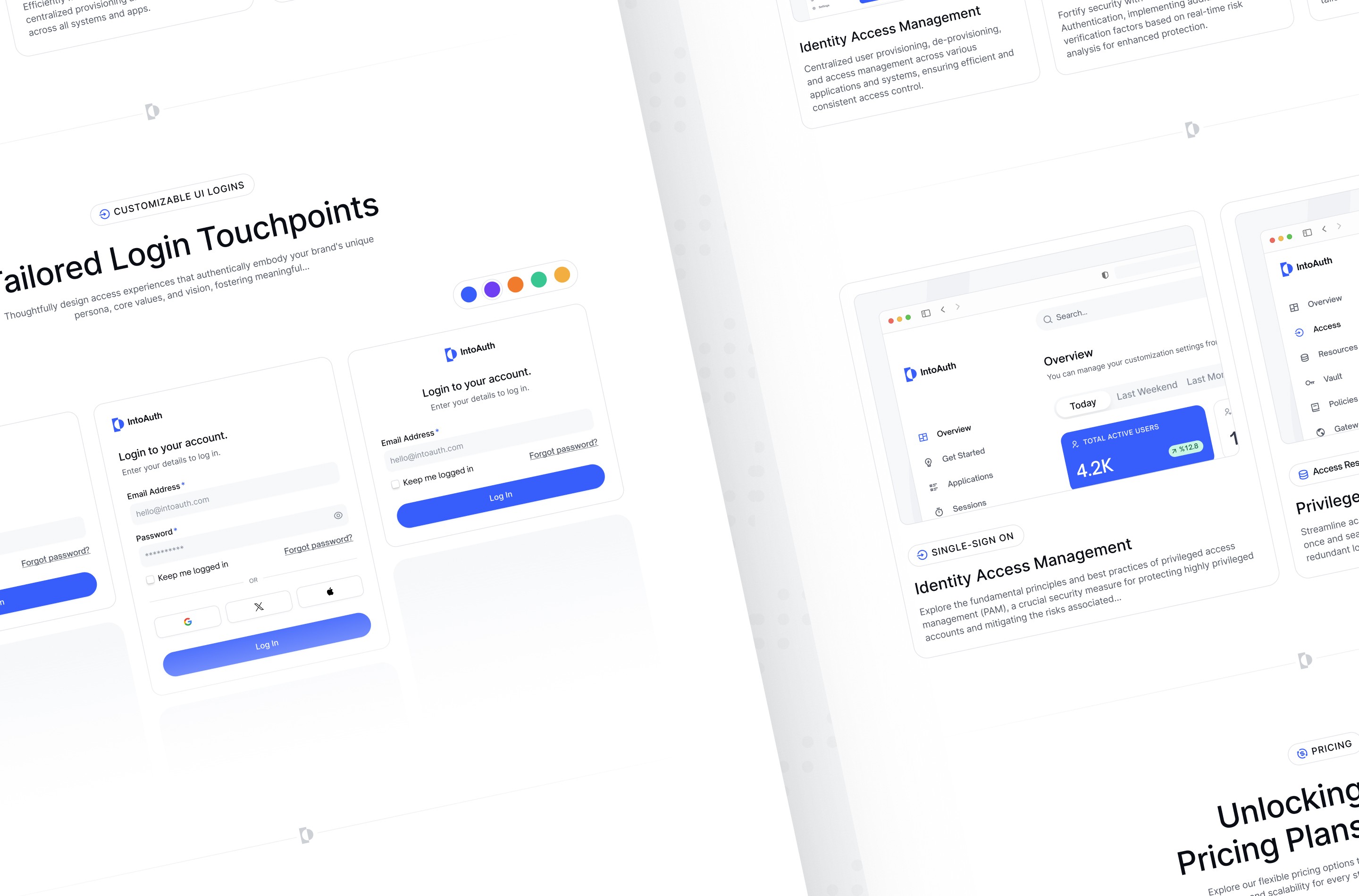 Screenshot 4 for IntoAuth, a Framer Marketplace template by Umutcan Eyriyer.