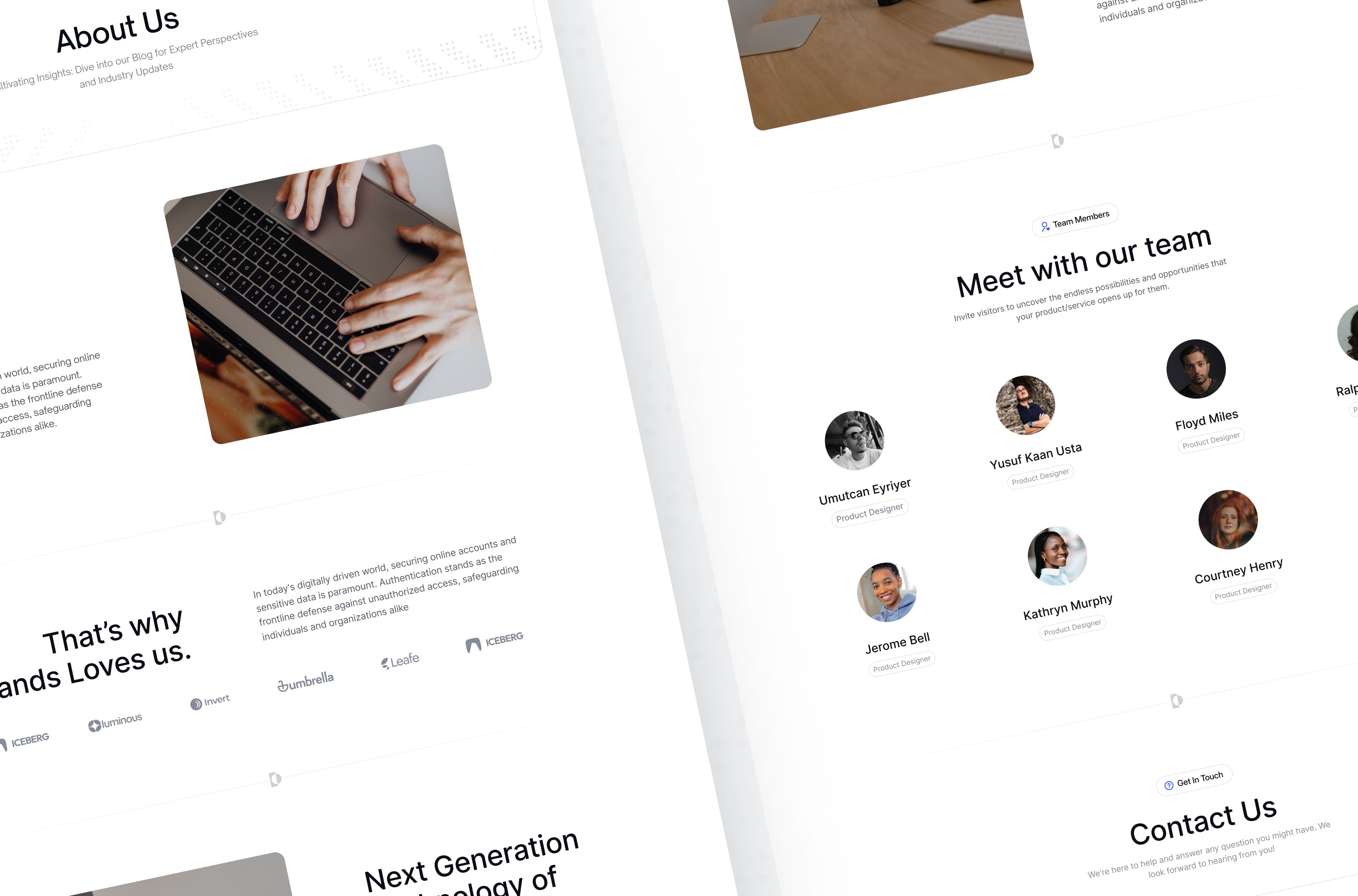 Screenshot 3 for IntoAuth, a Framer Marketplace template by Umutcan Eyriyer.