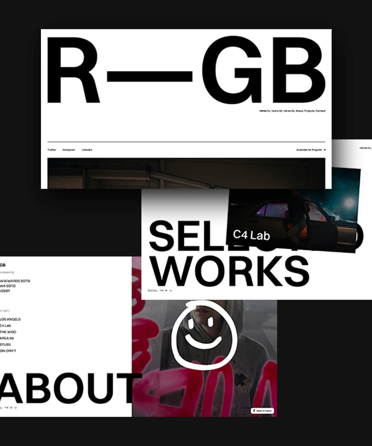 Screenshot 1 for R—GB, a Framer Marketplace template by Leandro Melo.