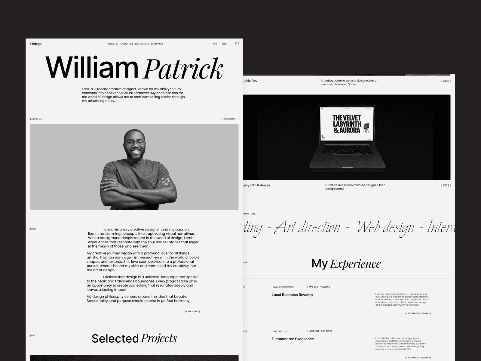 Screenshot 4 for Hokage, a Framer Marketplace template by Studio Duo.
