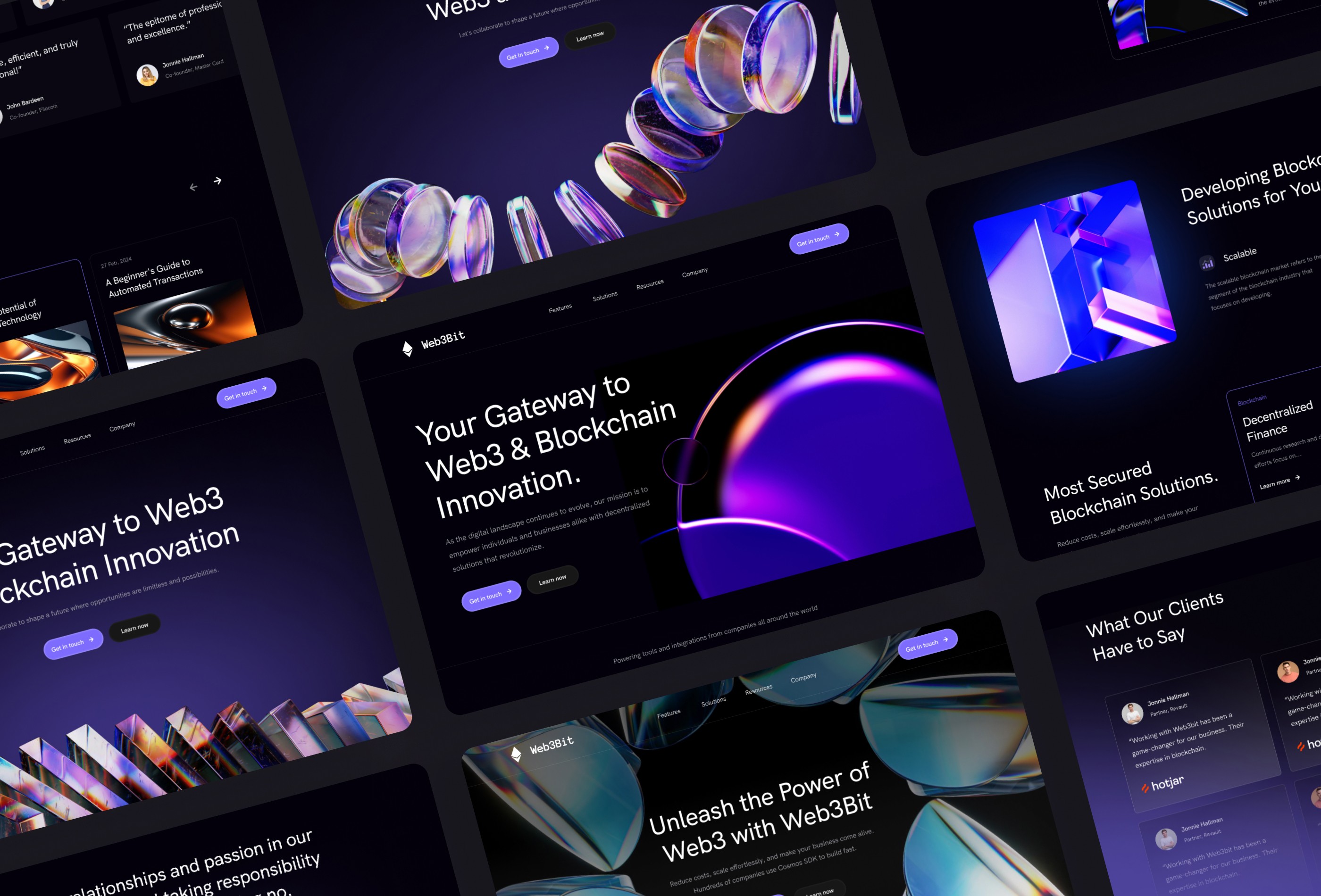 Screenshot 1 for Web3Bit, a Framer Marketplace template by Framerbite.