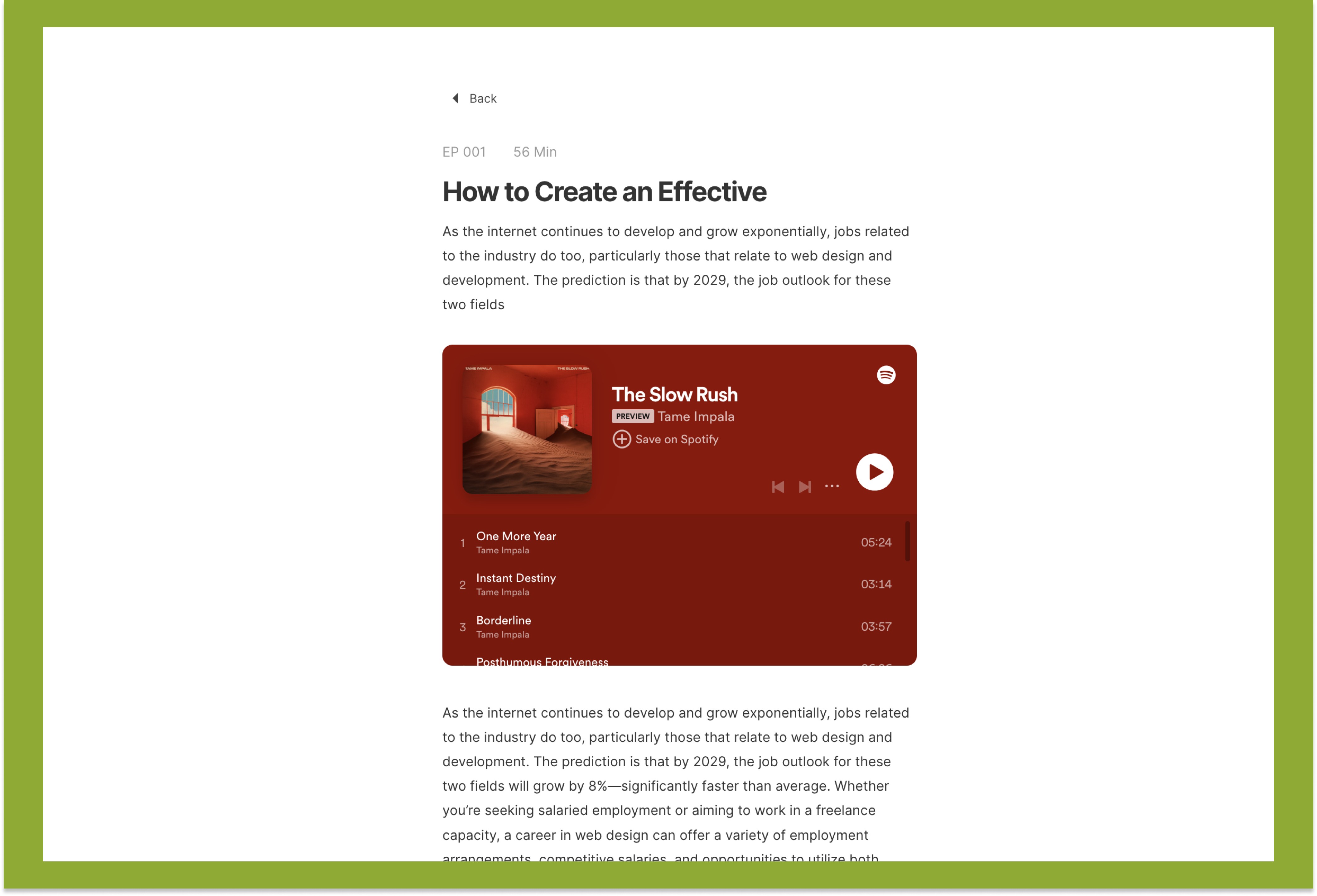 Screenshot 4 for EchoVista, a Framer Marketplace template by Olabode Felix.