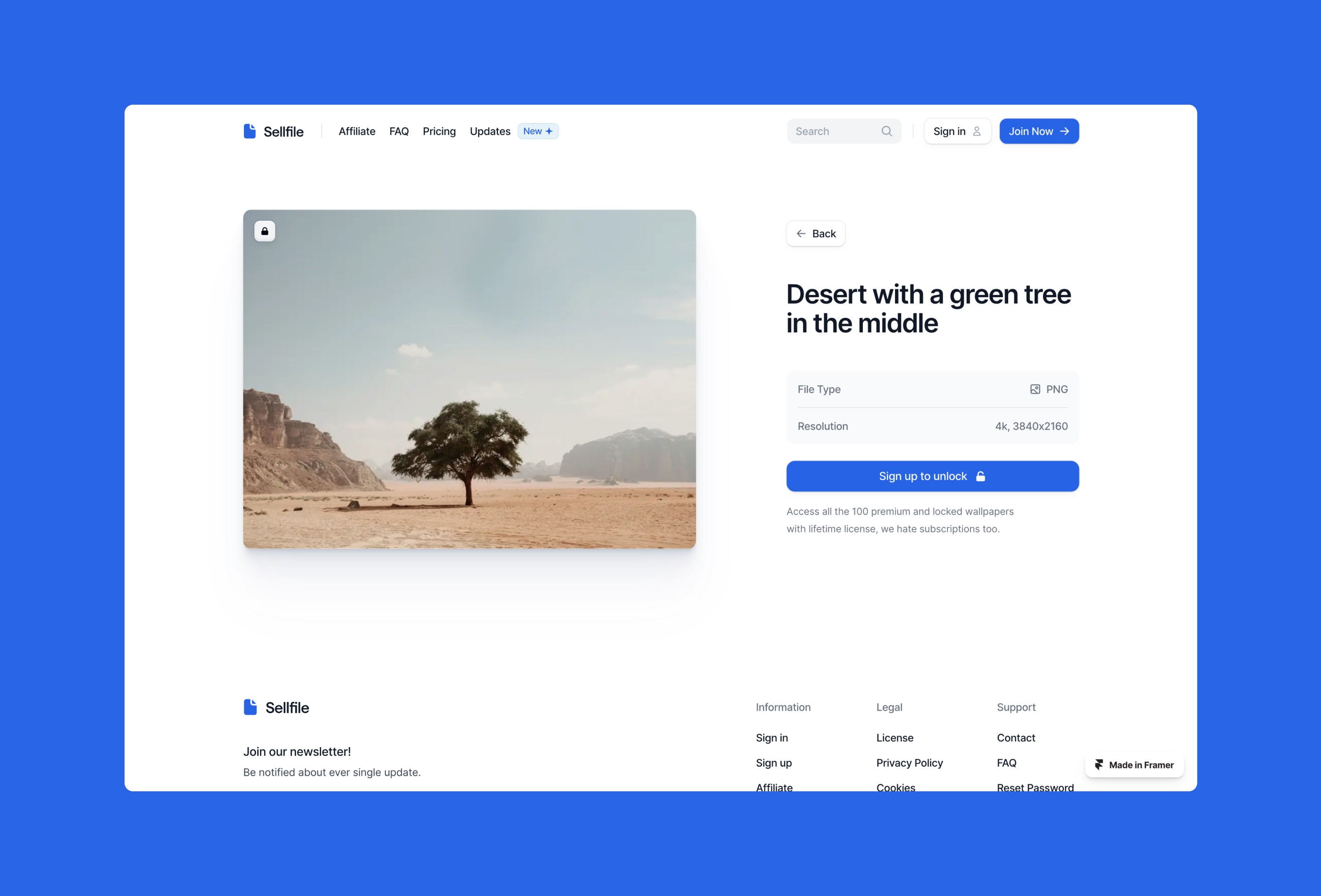 Screenshot 3 for Sellfile, a Framer Marketplace template by Filip Gadziński.