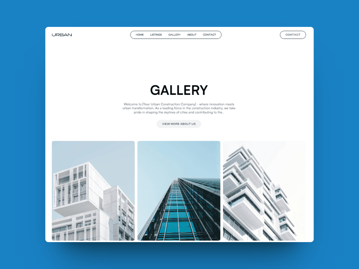 Screenshot 4 for Urban, a Framer Marketplace template by Usman Cheema.
