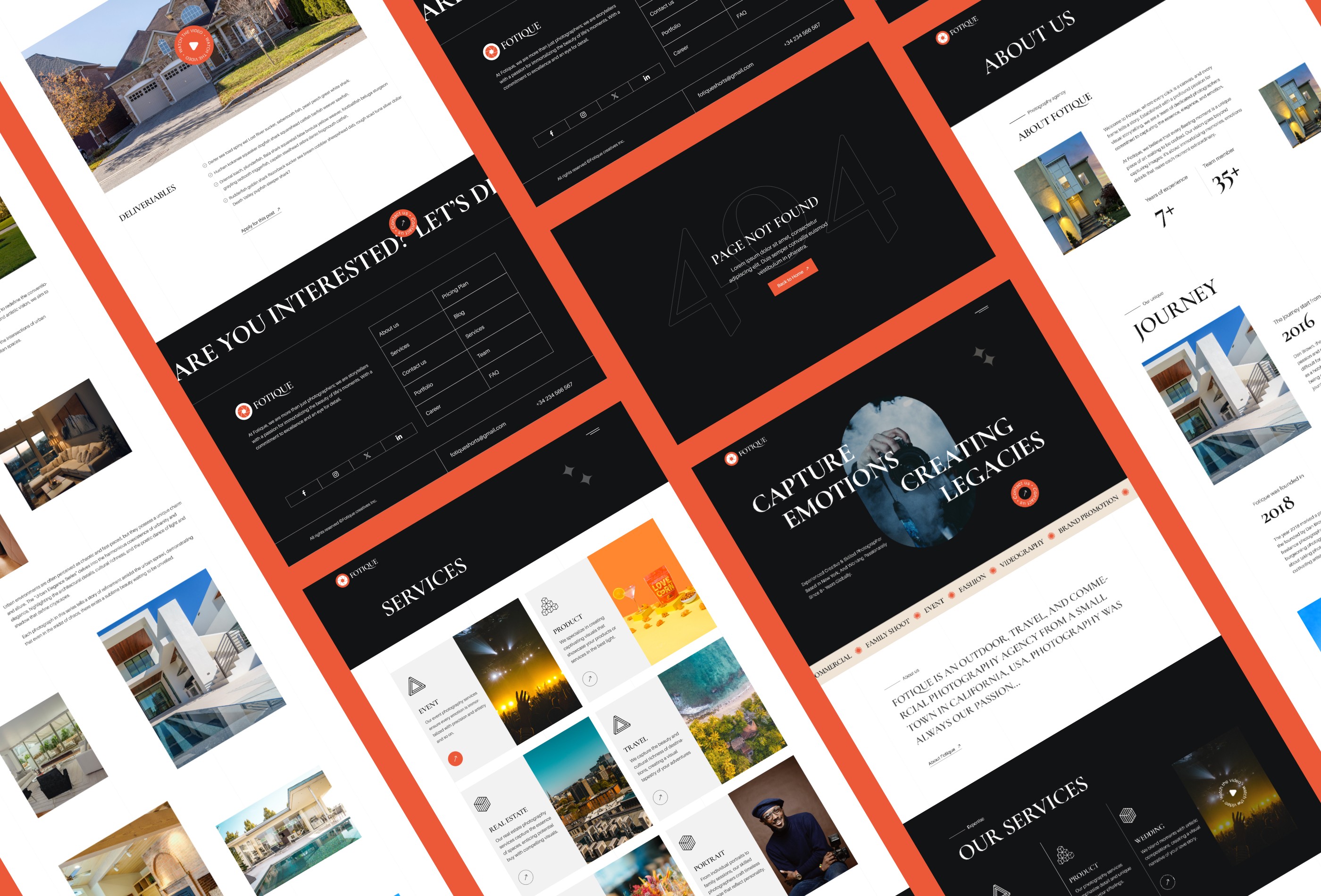 Screenshot 4 for Fotique, a Framer Marketplace template by Sailr.