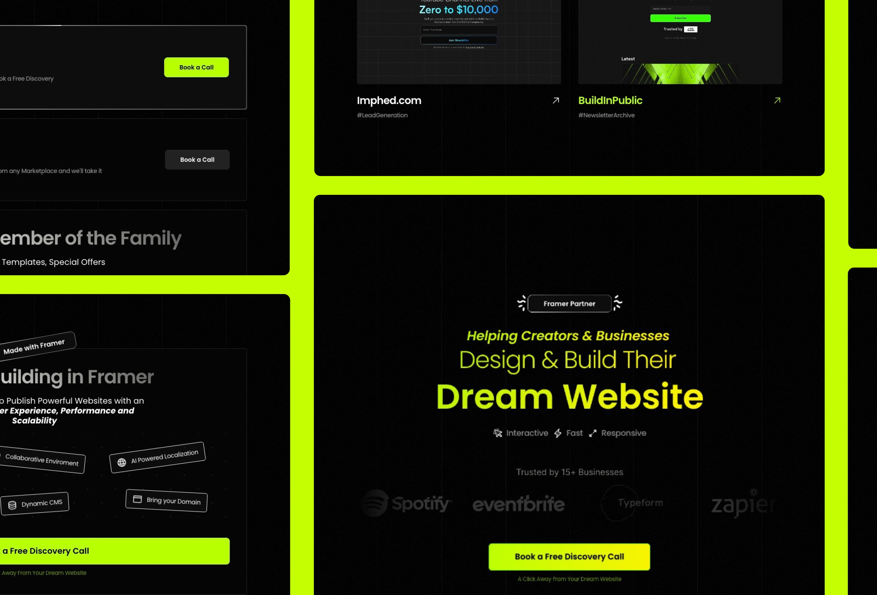 Screenshot 2 for DuduAgency, a Framer Marketplace template by Dudu.