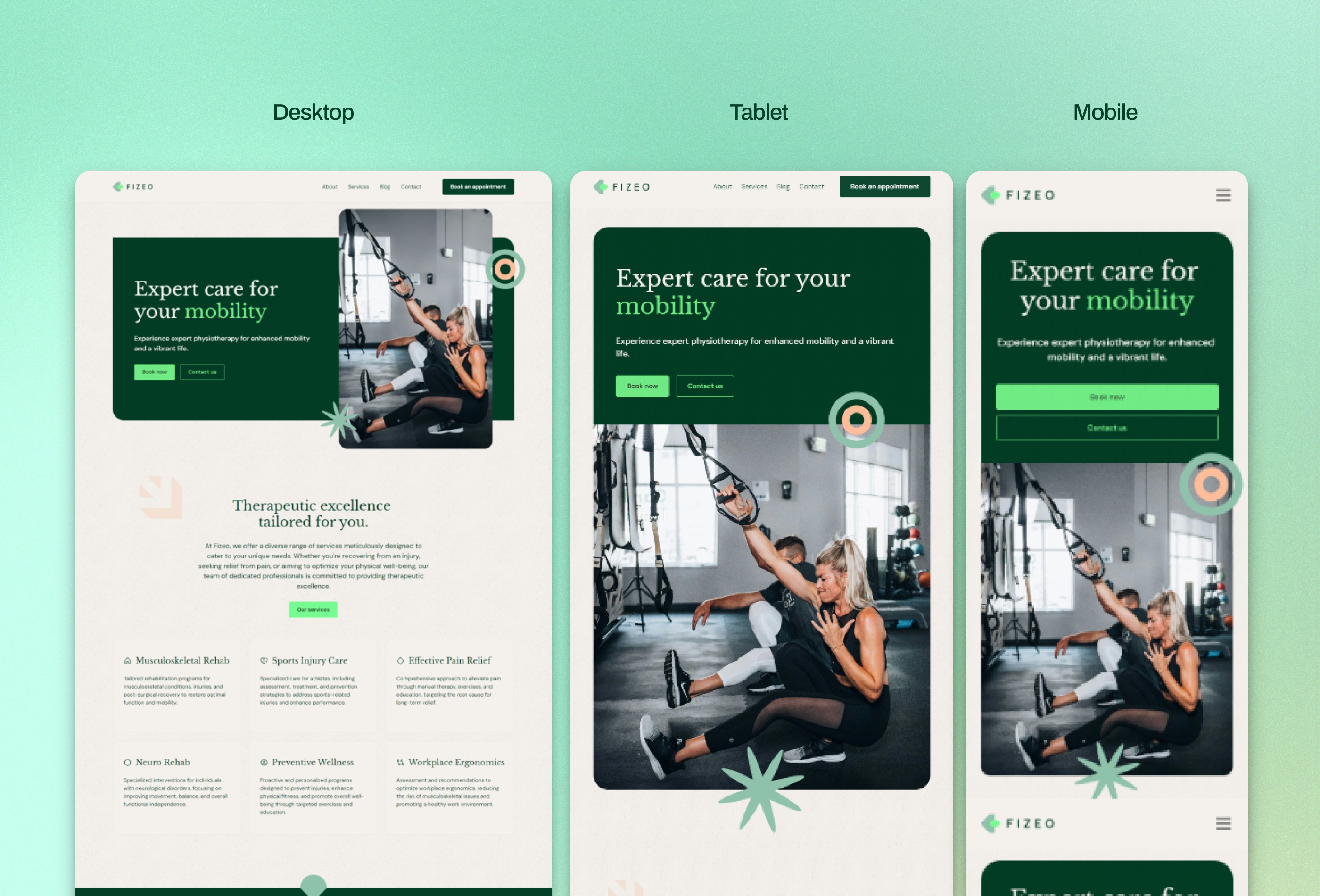 Screenshot 4 for Fizeo, a Framer Marketplace template by Vilu Digital.