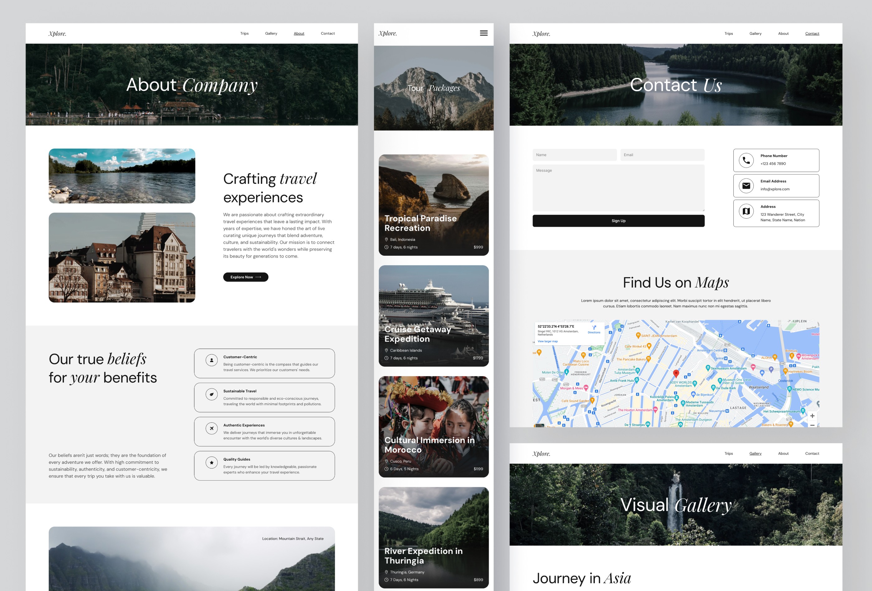 Screenshot 4 for Xplore, a Framer Marketplace template by Peterdraw.