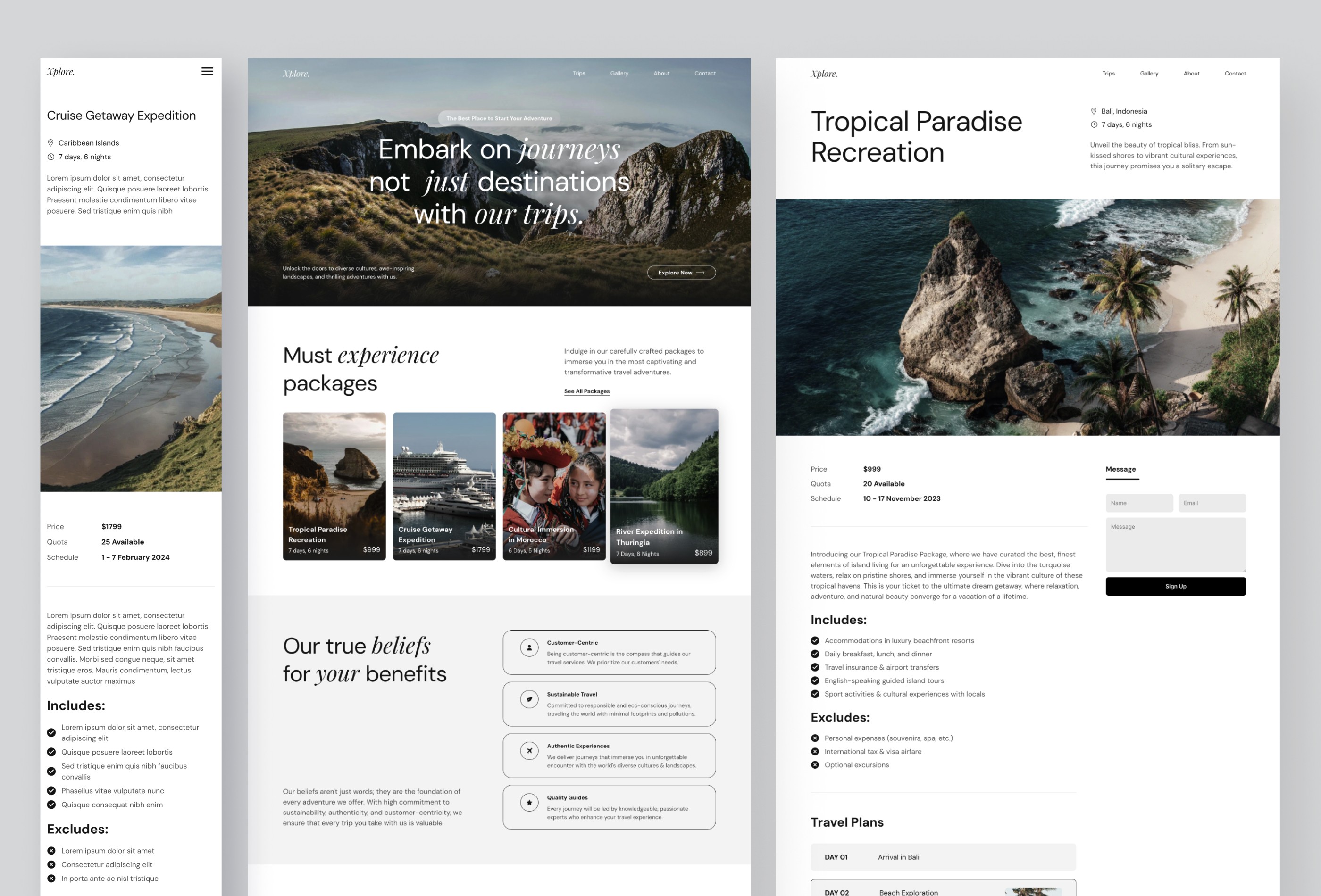 Screenshot 3 for Xplore, a Framer Marketplace template by Peterdraw.