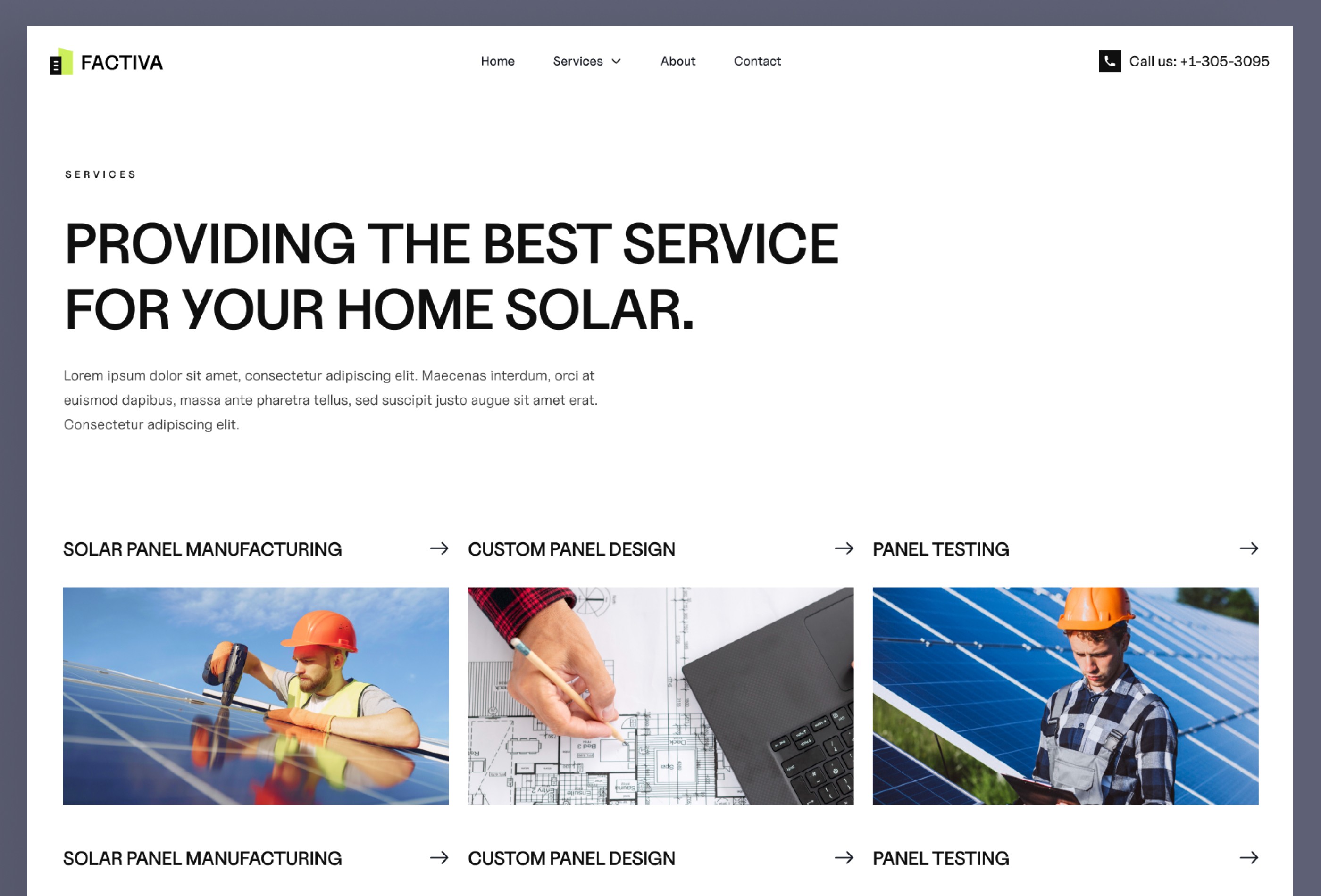 Screenshot 4 for Factiva, a Framer Marketplace template by Framerbite.
