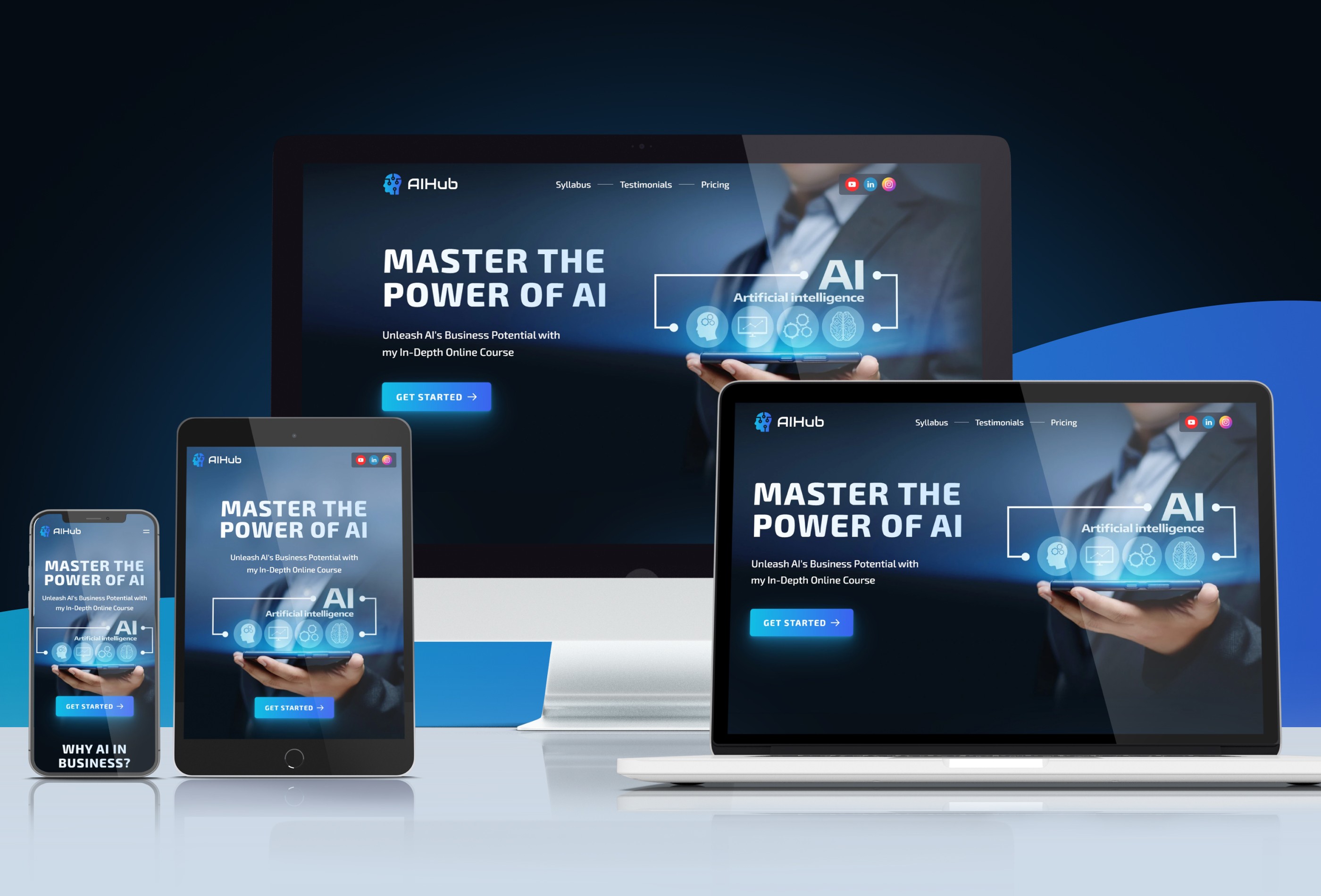 Screenshot 4 for AIHub, a Framer Marketplace template by Vlad Tro.