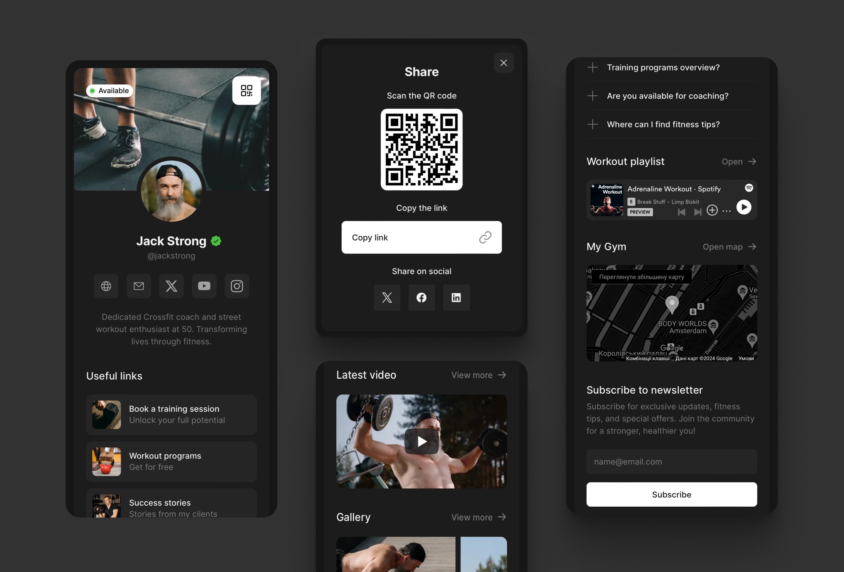 Screenshot 3 for Linqs, a Framer Marketplace template by Boon Design.