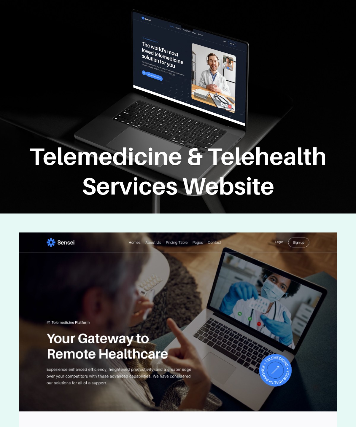Screenshot 1 for Sensei, a Framer Marketplace template by Framership.
