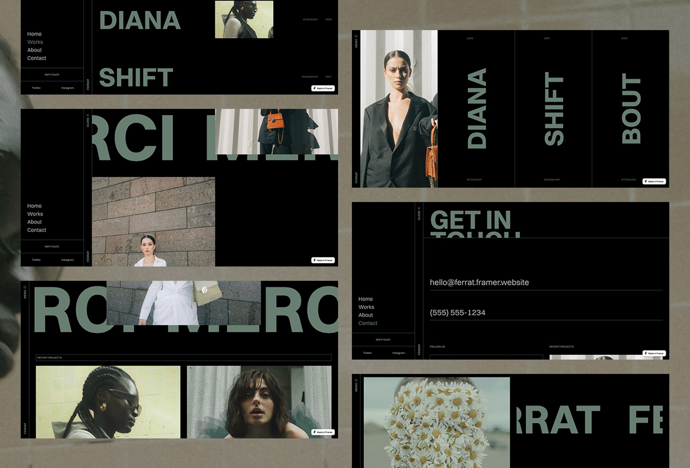 Screenshot 3 for TheWoo, a Framer Marketplace template by Leandro Melo.