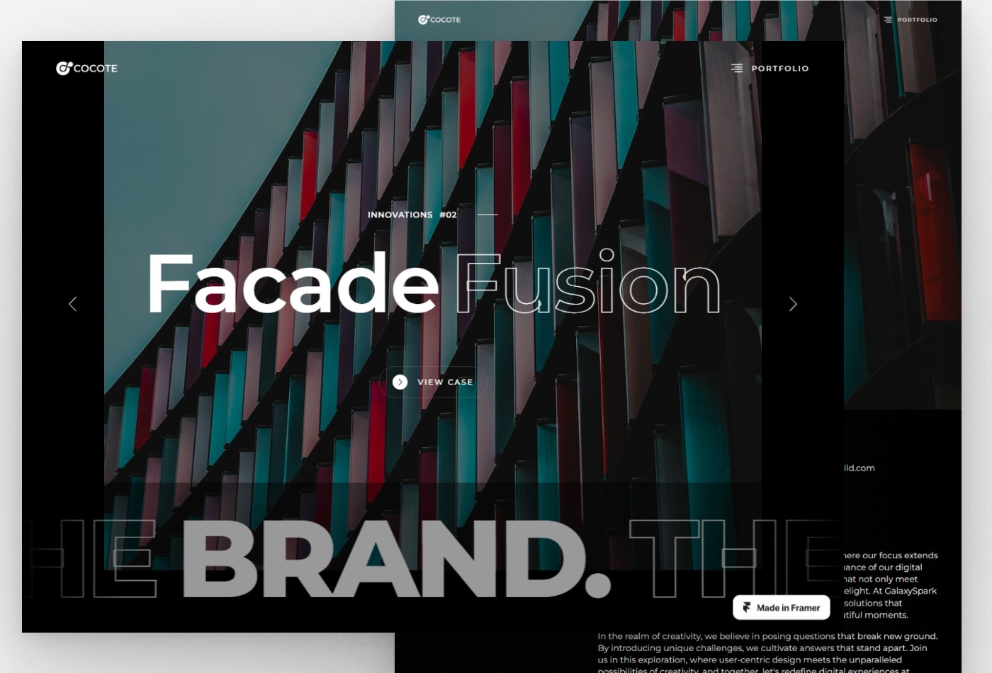 Screenshot 3 for Cocote, a Framer Marketplace template by Templategum.