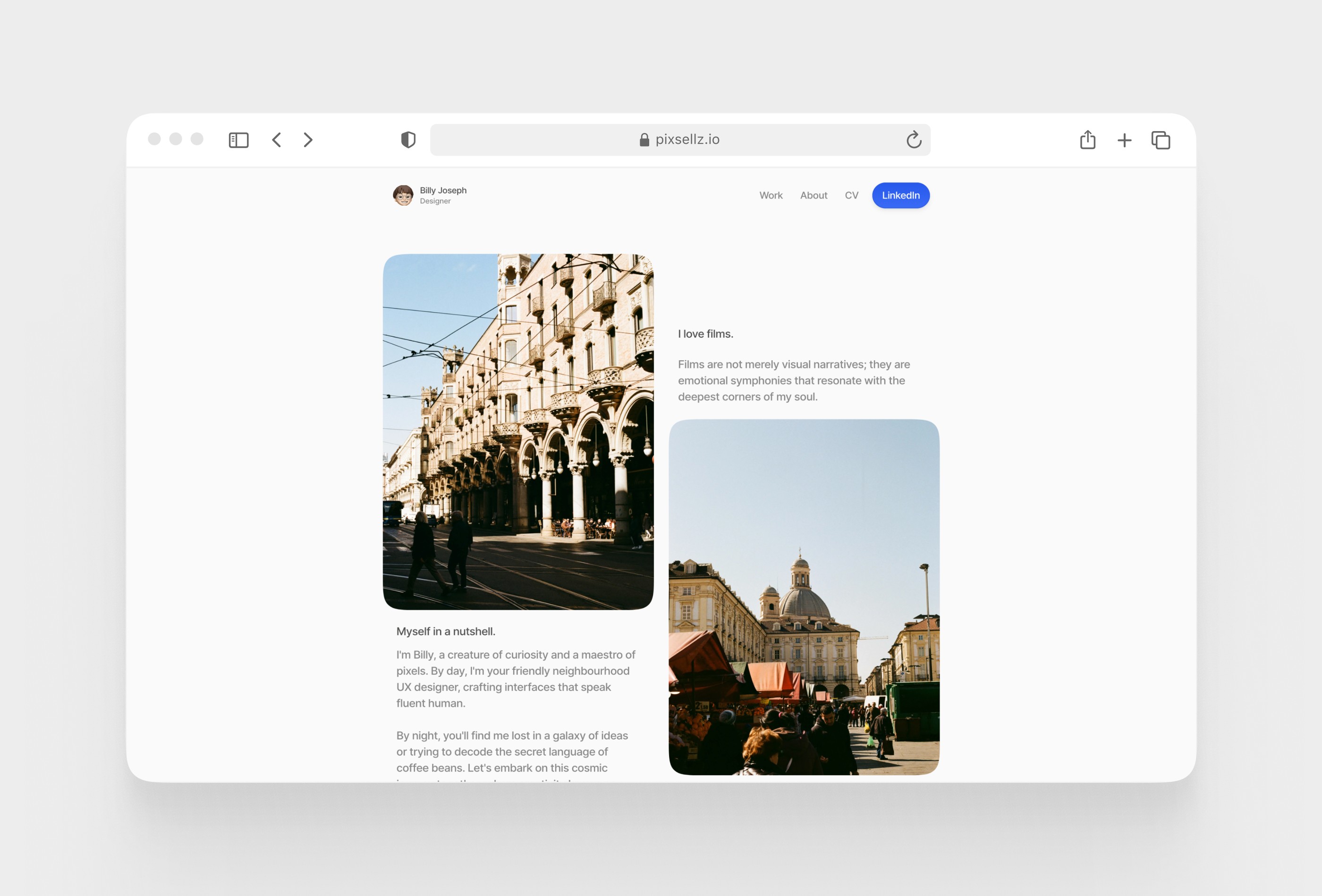 Screenshot 2 for FirstAttempt, a Framer Marketplace template by Golden Rays.