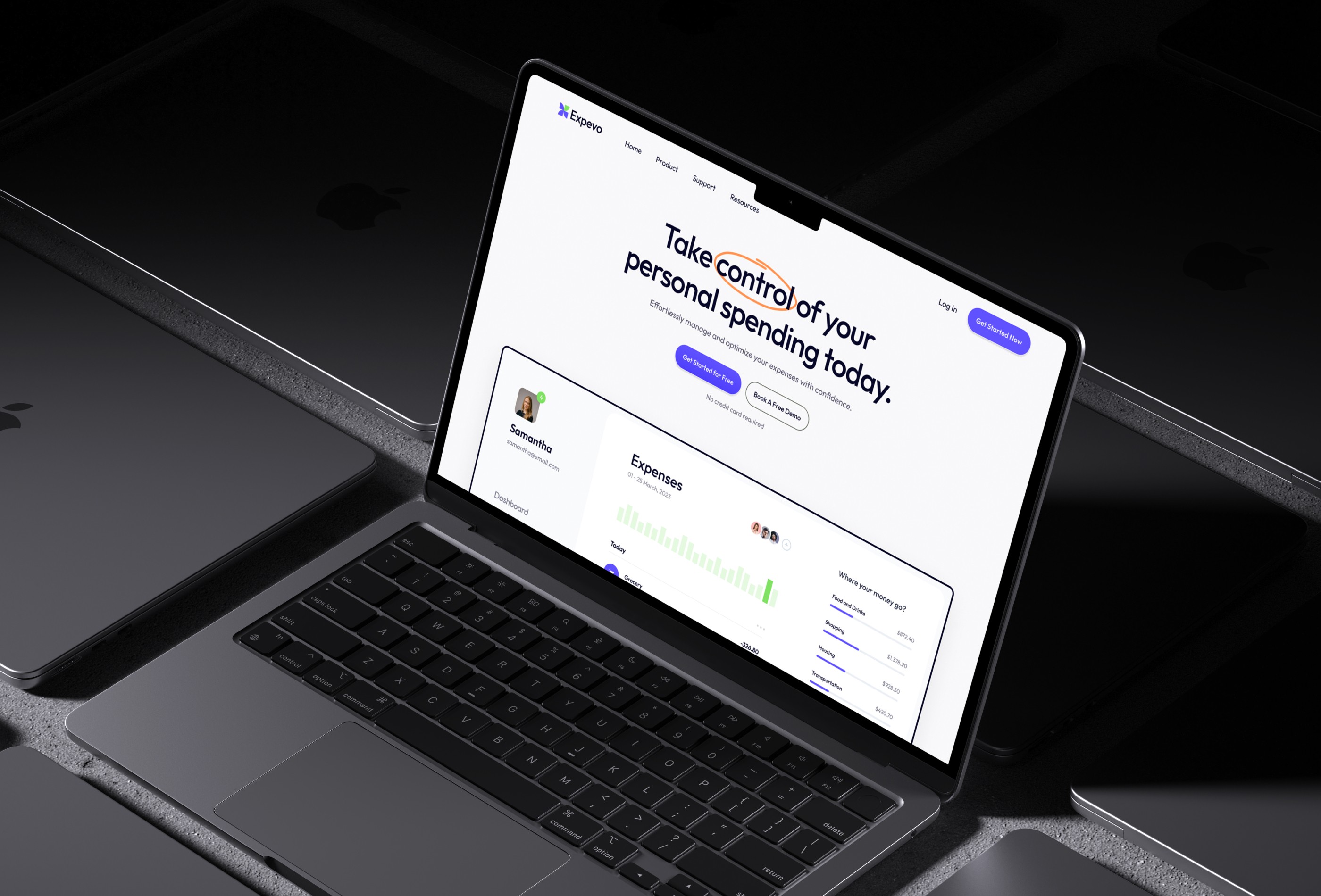 Screenshot 2 for Expevo, a Framer Marketplace template by Framerbite.