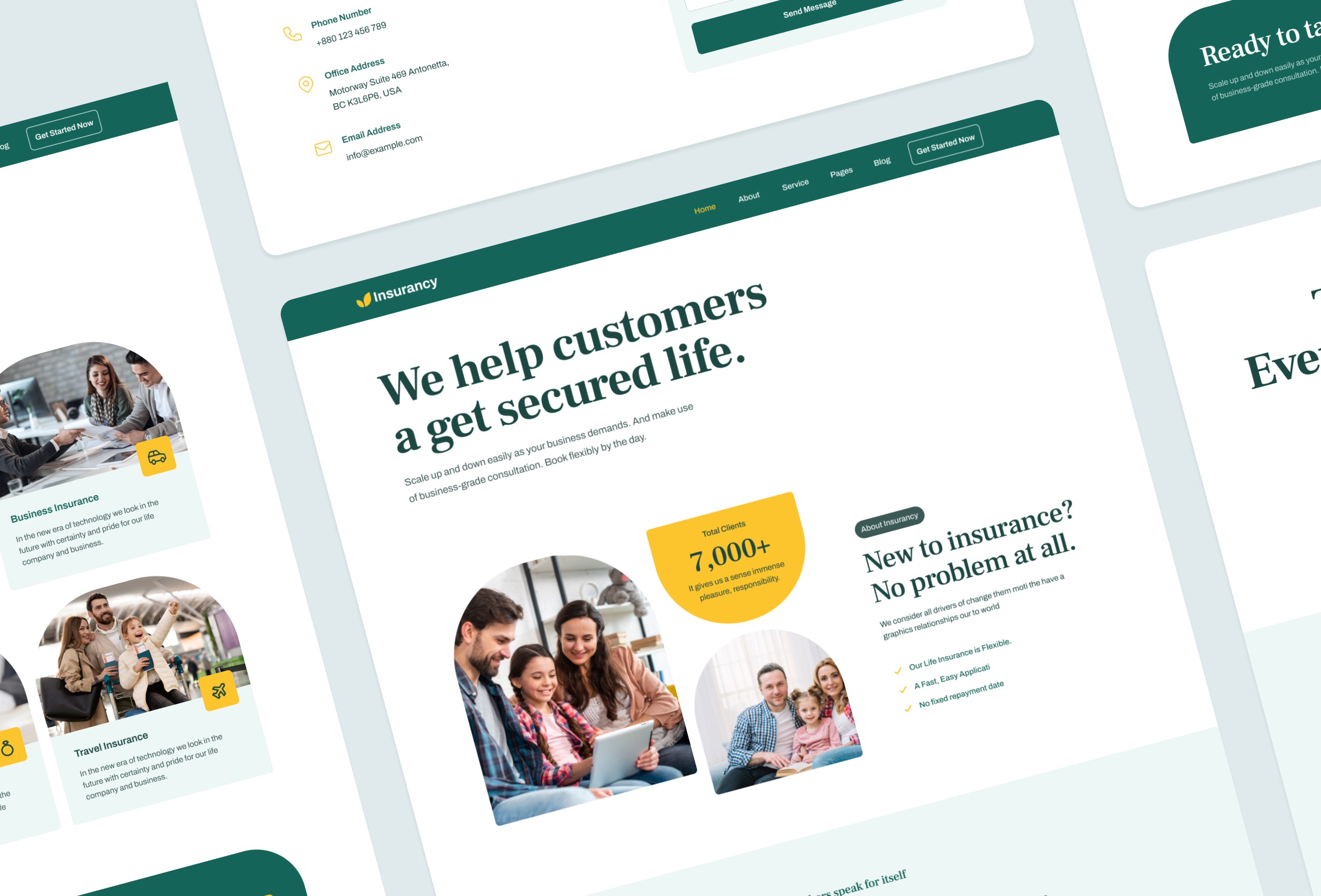 Screenshot 4 for Insurancy, a Framer Marketplace template by Framerbite.