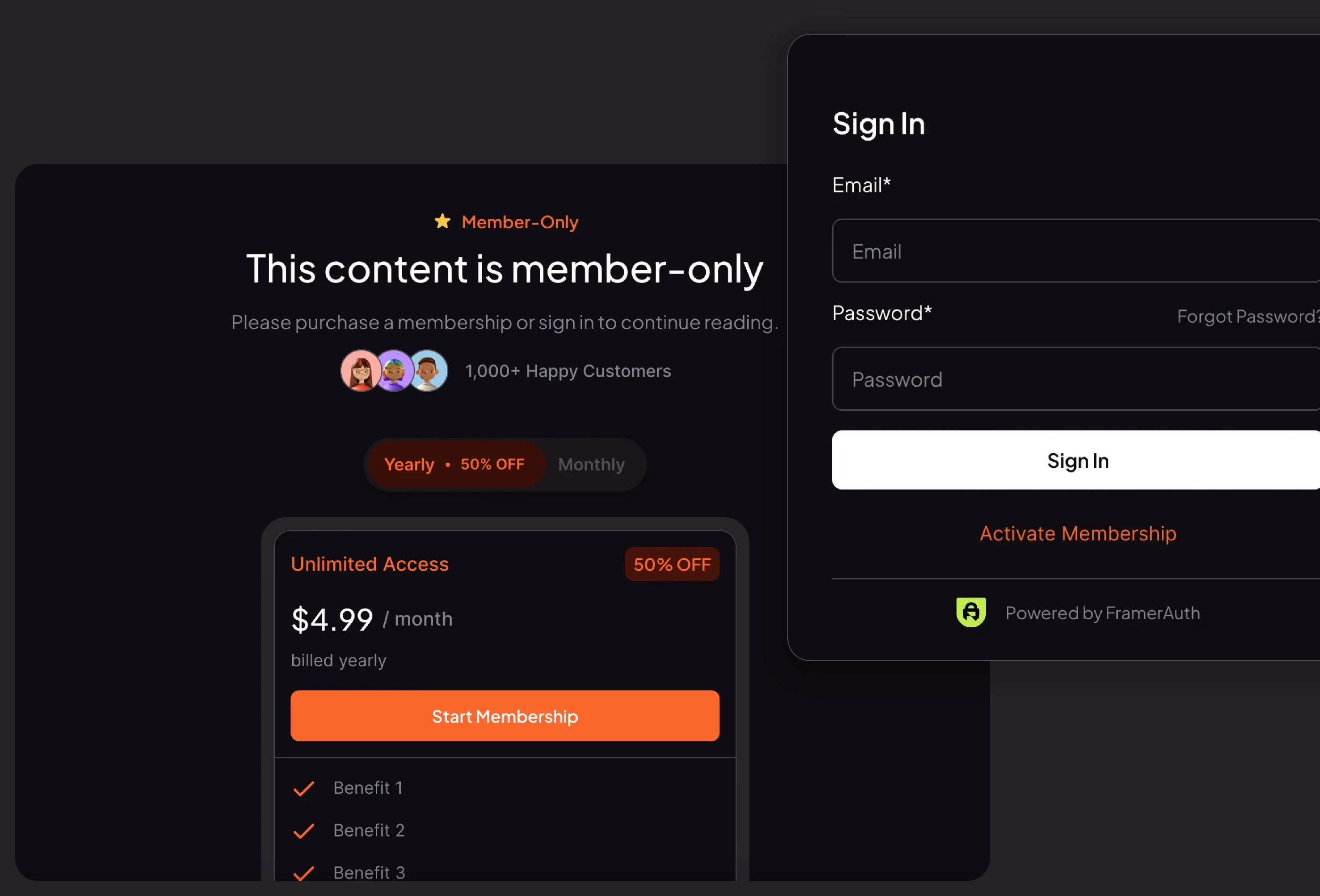 Screenshot 2 for Designer Hub, a Framer Marketplace template by Danny Sapio.