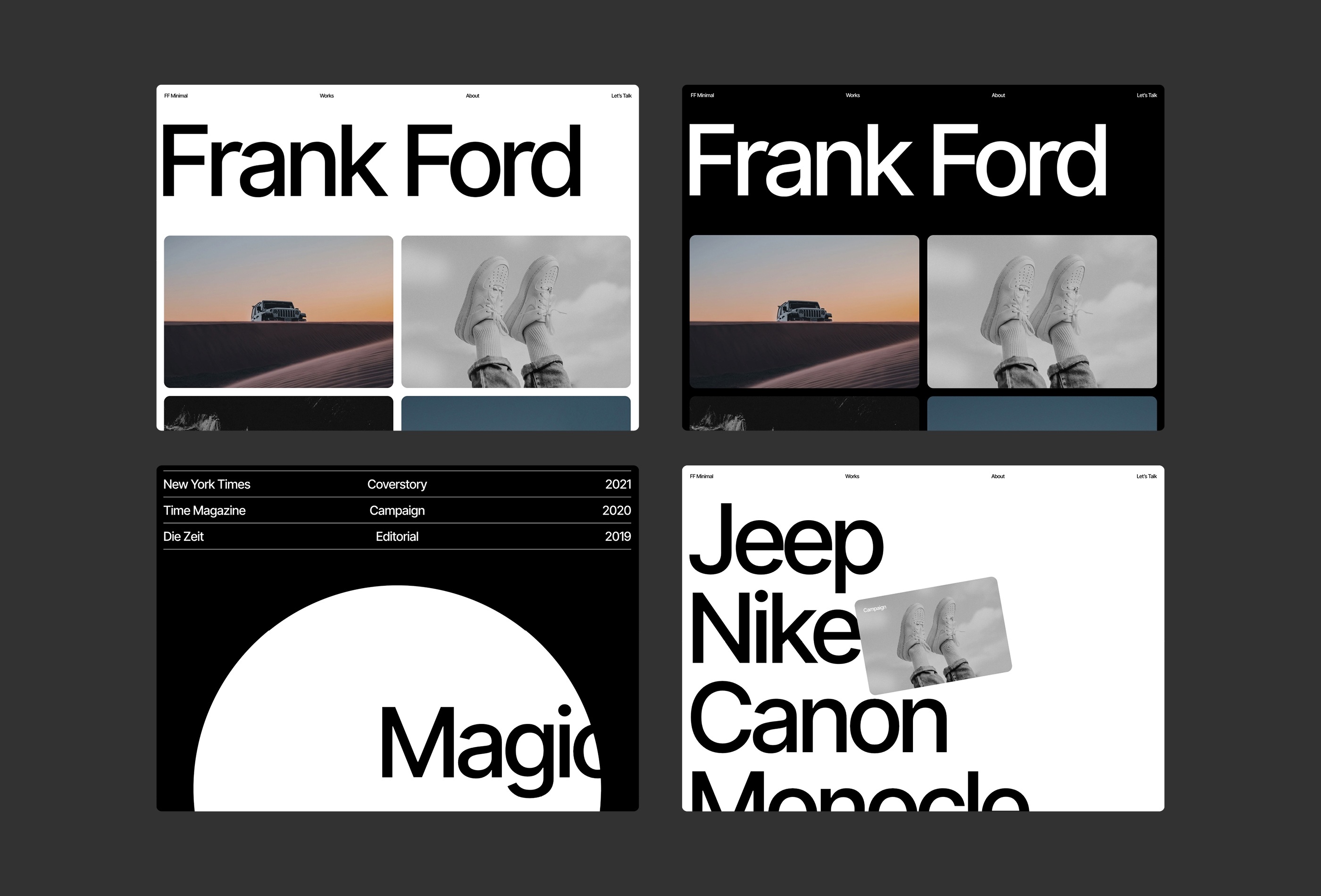 Thumbnail 1 for FFMinimal, a Framer Marketplace template by Favorit × Frame.