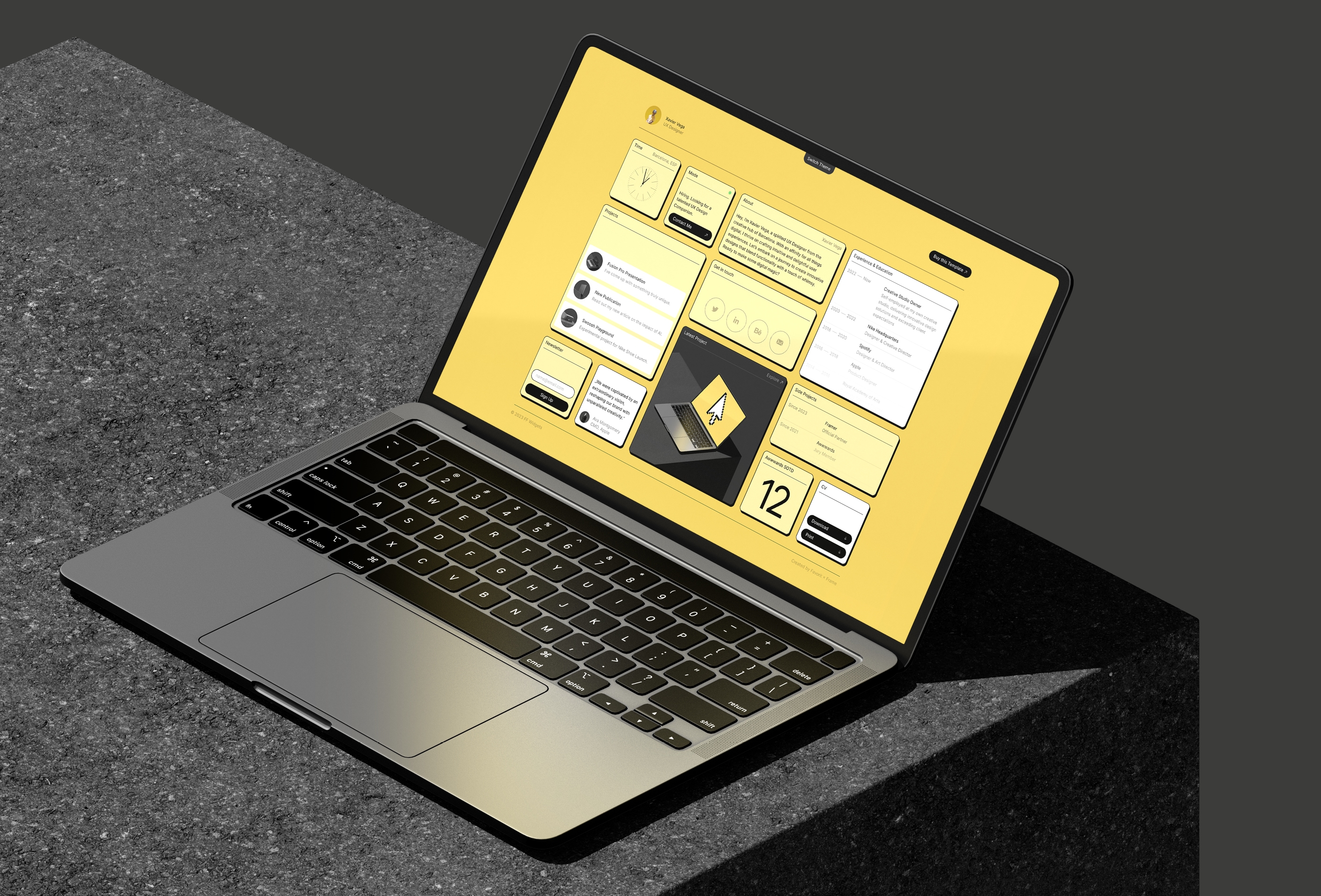 Screenshot 3 for FF Widgets, a Framer Marketplace template by Favorit × Frame.
