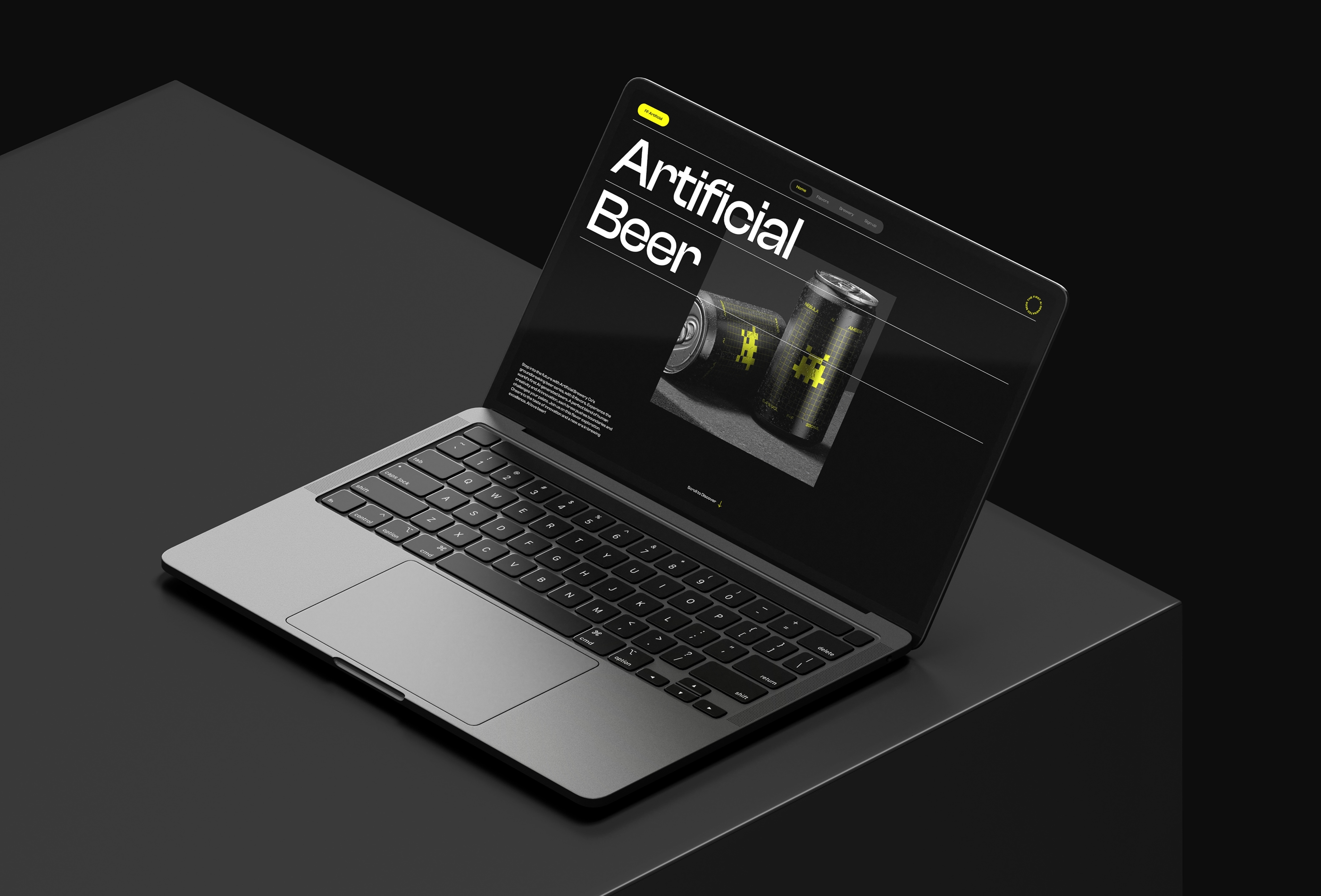 Screenshot 2 for FFArtificial, a Framer Marketplace template by Favorit × Frame.