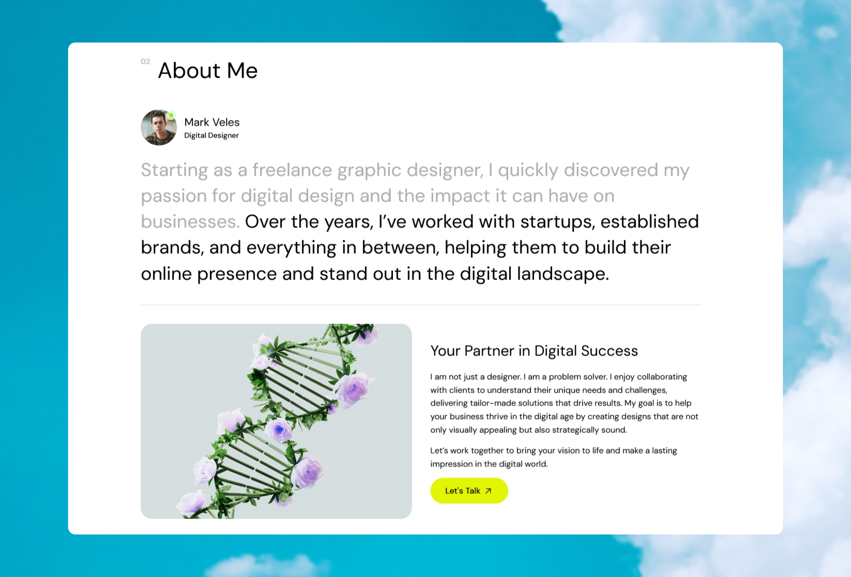 Screenshot 2 for VELES, a Framer Marketplace template by boucheedesign.