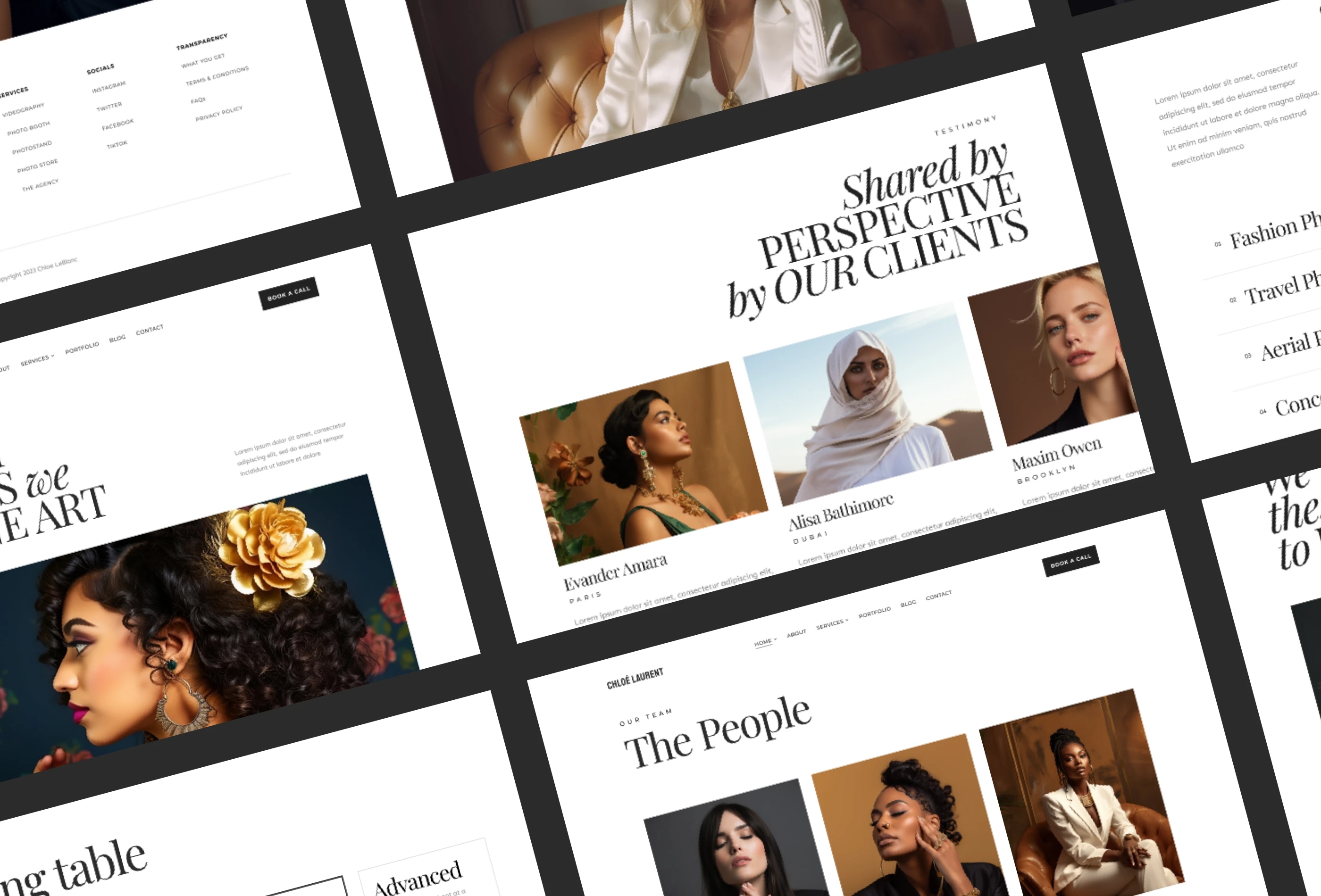 Screenshot 4 for Chloe Laurent, a Framer Marketplace template by Biyi Adetunji.