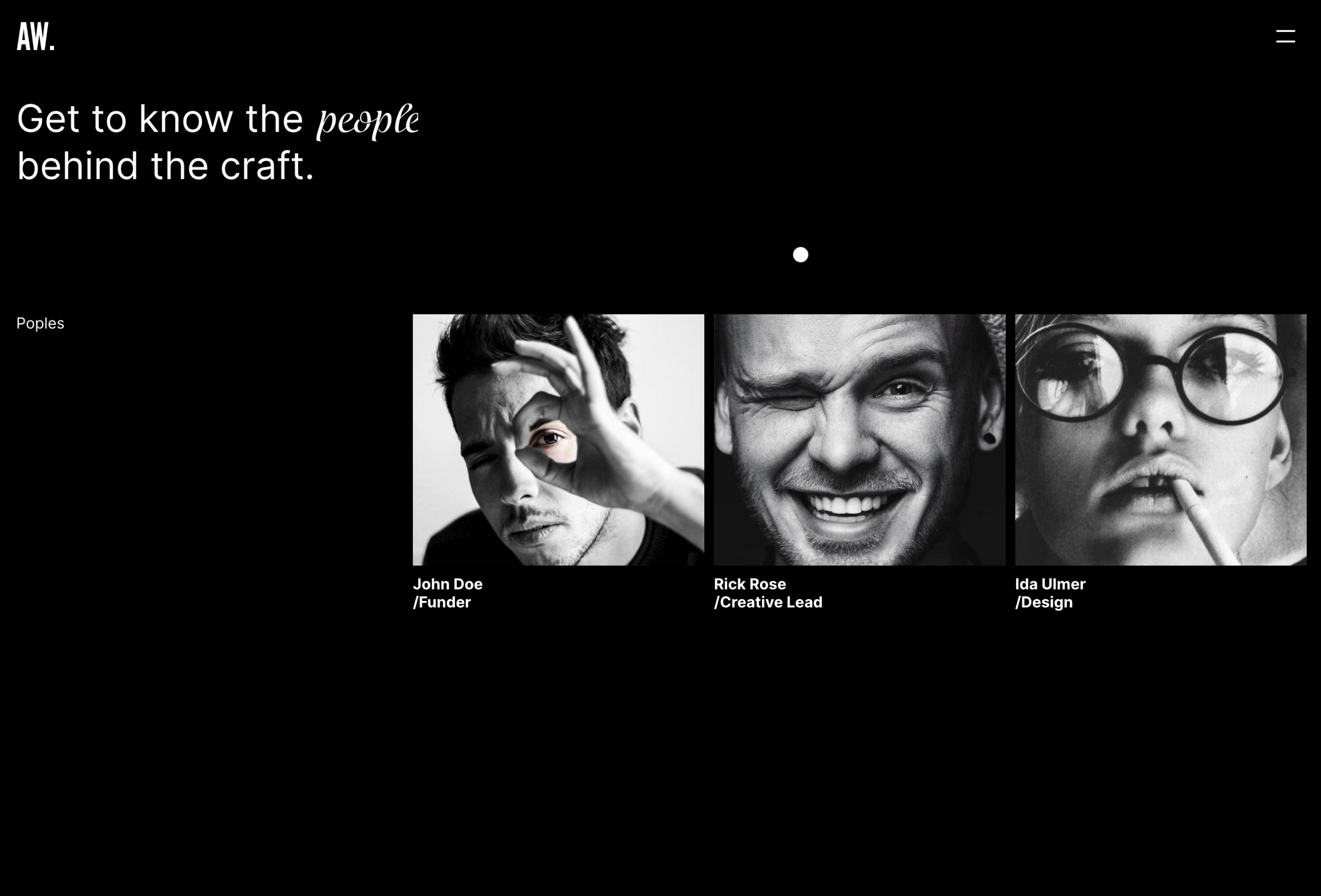 Screenshot 2 for Awaken, a Framer Marketplace template by Rafal.