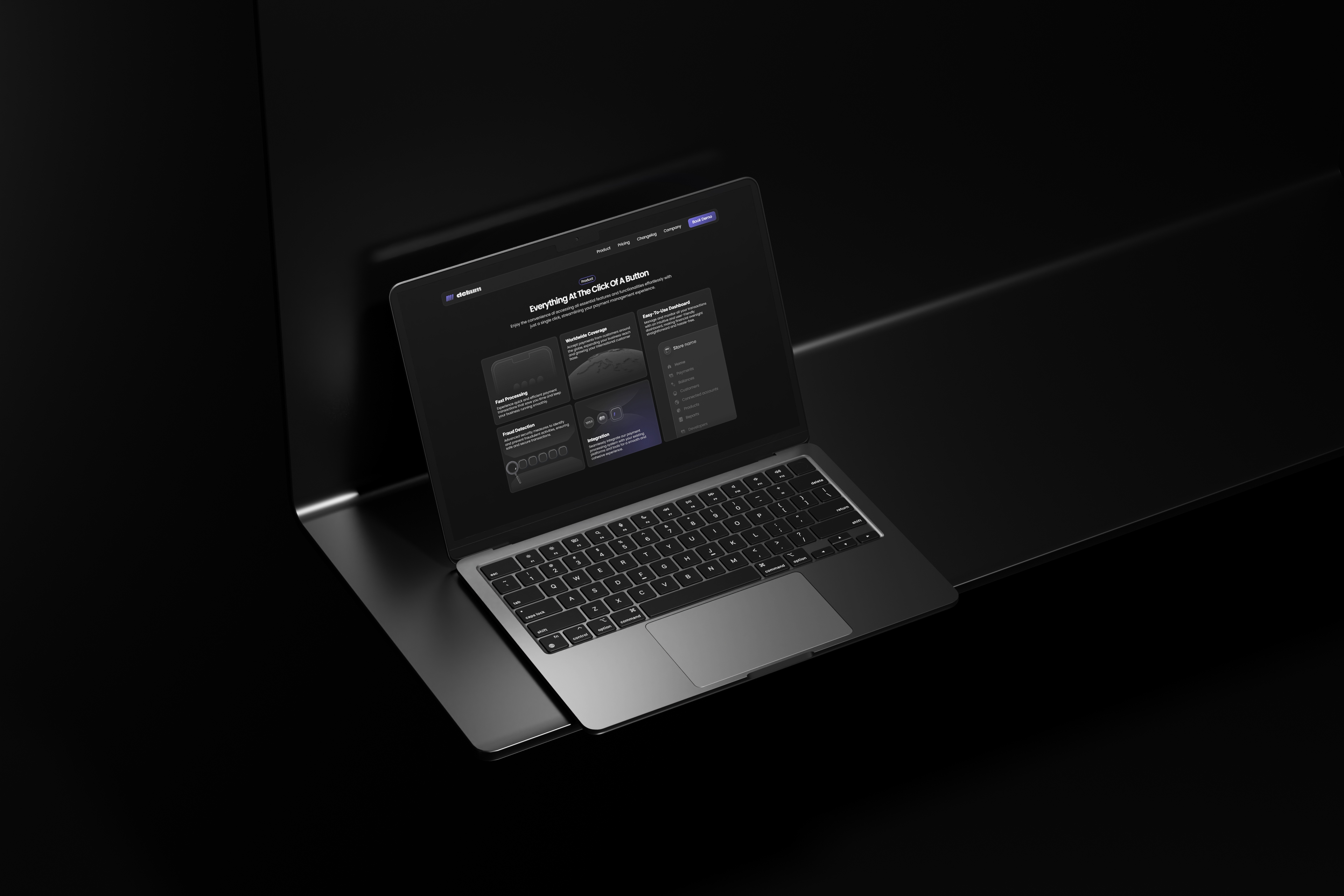 Screenshot 2 for Delium , a Framer Marketplace template by Delani.