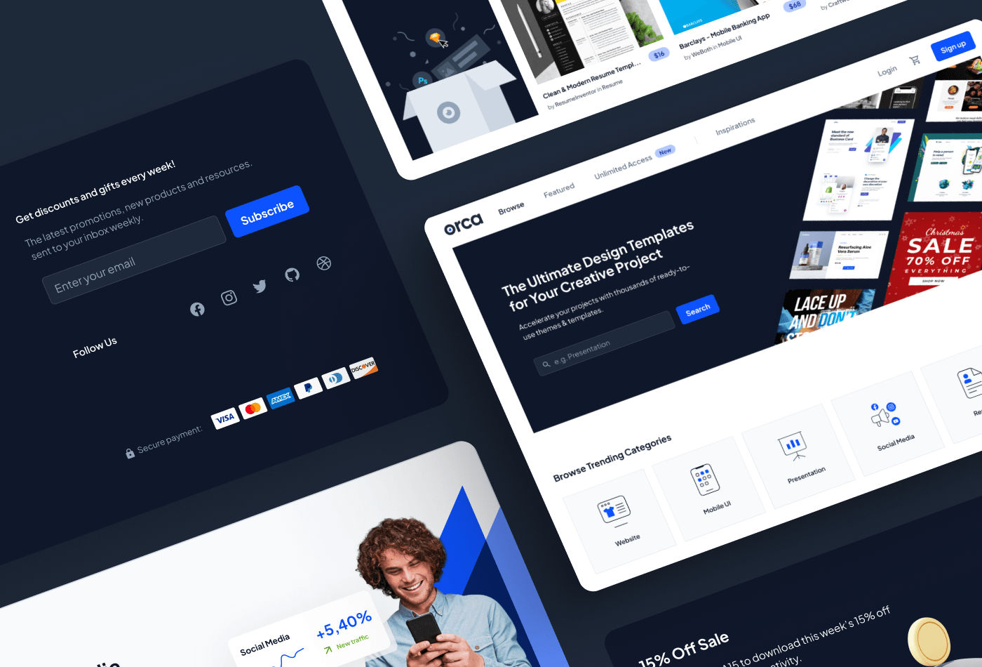Screenshot 2 for Orca, a Framer Marketplace template by WeBoth.